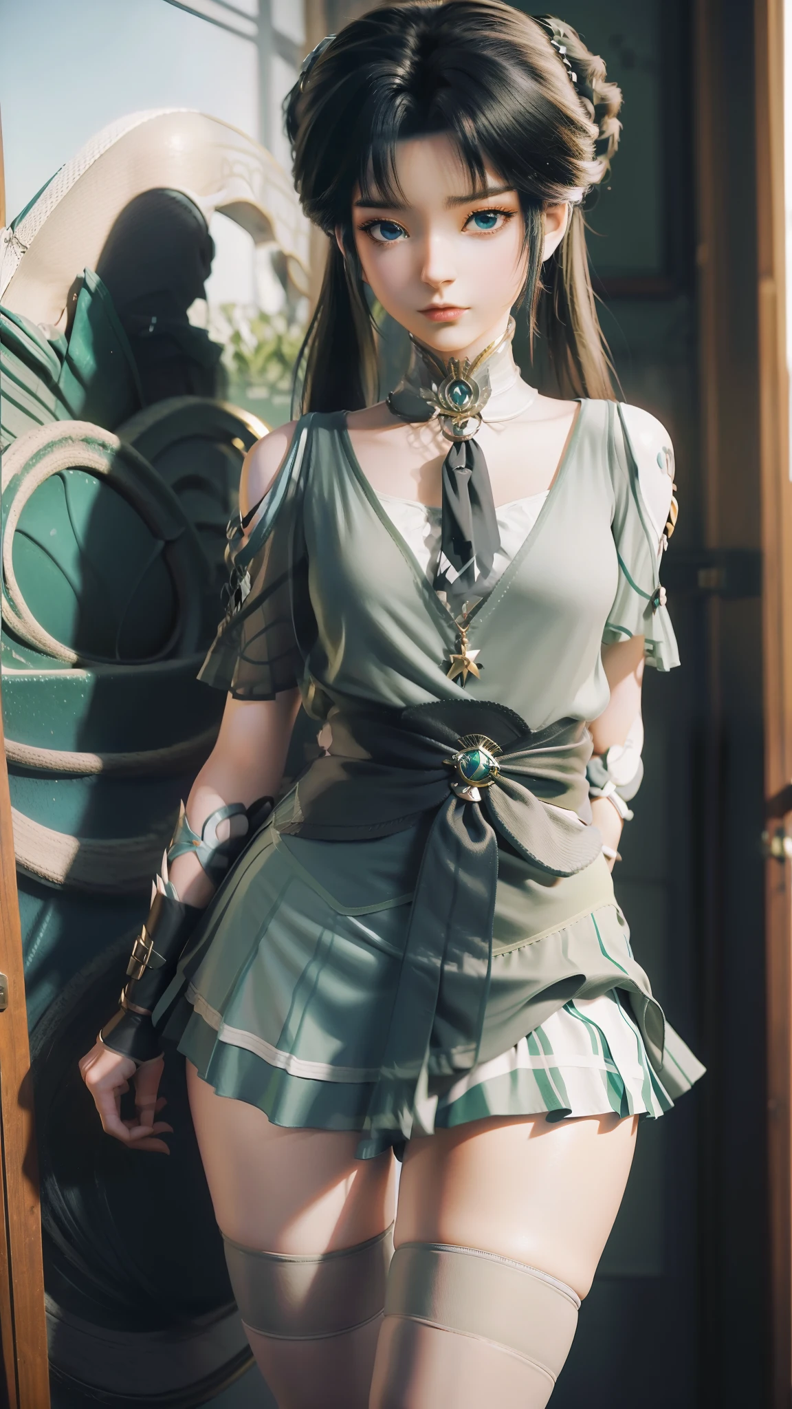 Close-up of a woman in a short skirt standing on a boat, Extremely detailed Artgerm, Range Murata and Artgerm, Style Artgerm, art-style, trending artgerm, beautiful and seductive anime woman, IG model | Art germ, Artistic germ style, 《overwatch》Anna, like artgerm