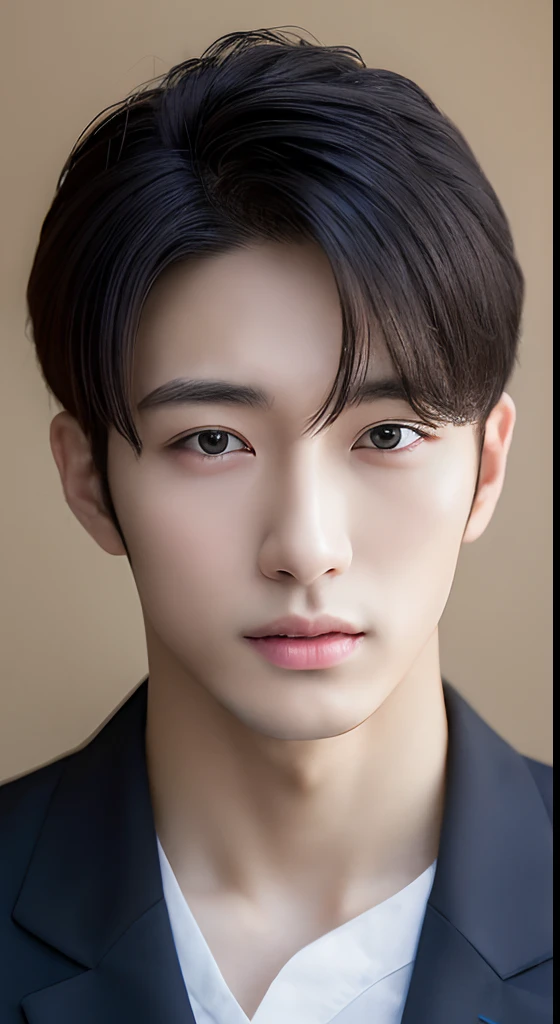 top-quality, masterpiece, 超A high resolution, (realisitic: 1.4), The skin, Black eyes, A detailed face,((1 Japan Male 20 Years Old Handsome))、((1 Japan Looks like a female idol))、Care worker、Inside the nursing home