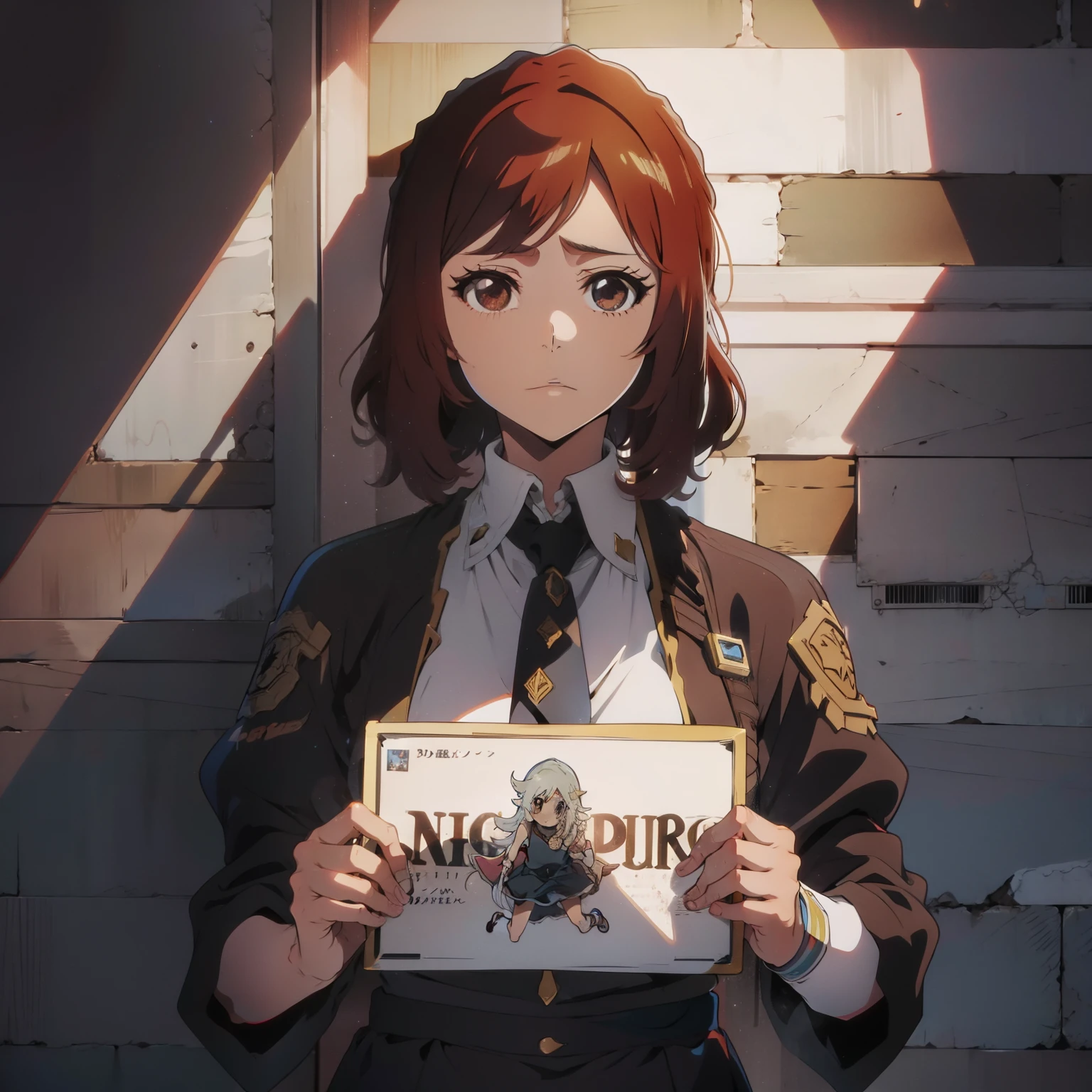 Uma garota, anime estilo
