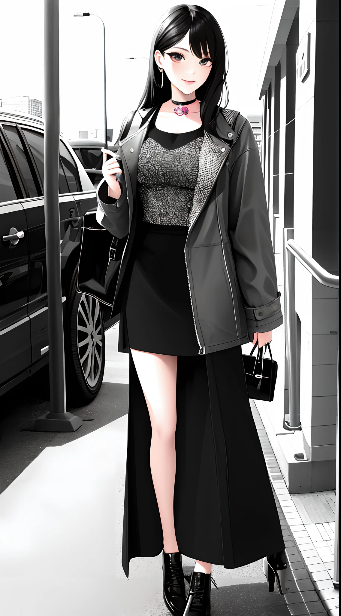 ,,, Fashionable high school girl ::4 Trendy outfit, accessories ::3 Urban chic, poised elegance ::2 Vibrant colors, youthful spirit ::1 50 --ar 9:16 ,,, --s 2