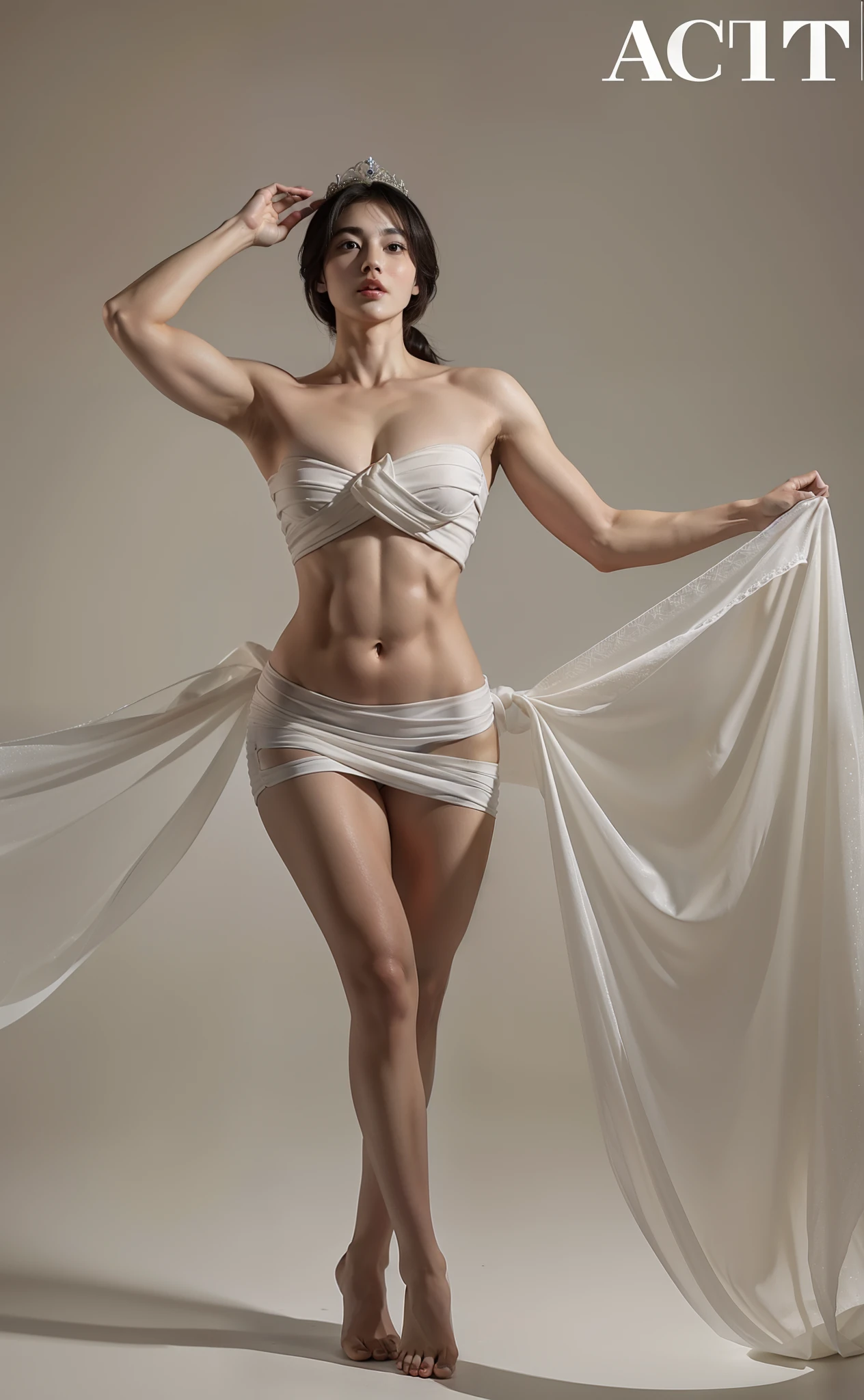 There are abs,A plump chest,There are muscles,Snow-white skin,There are muscles,A plump chest