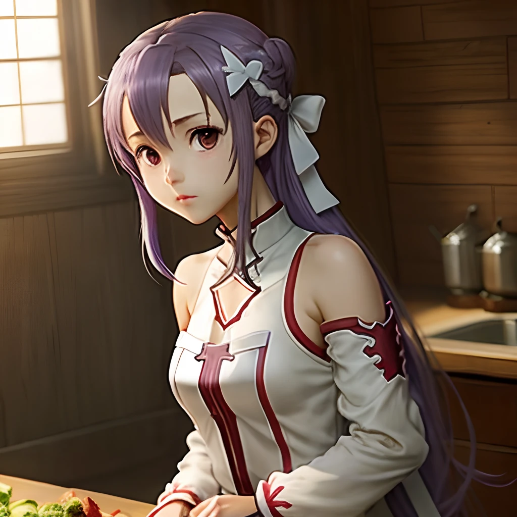 Sword art online Asuna alo purple hair
