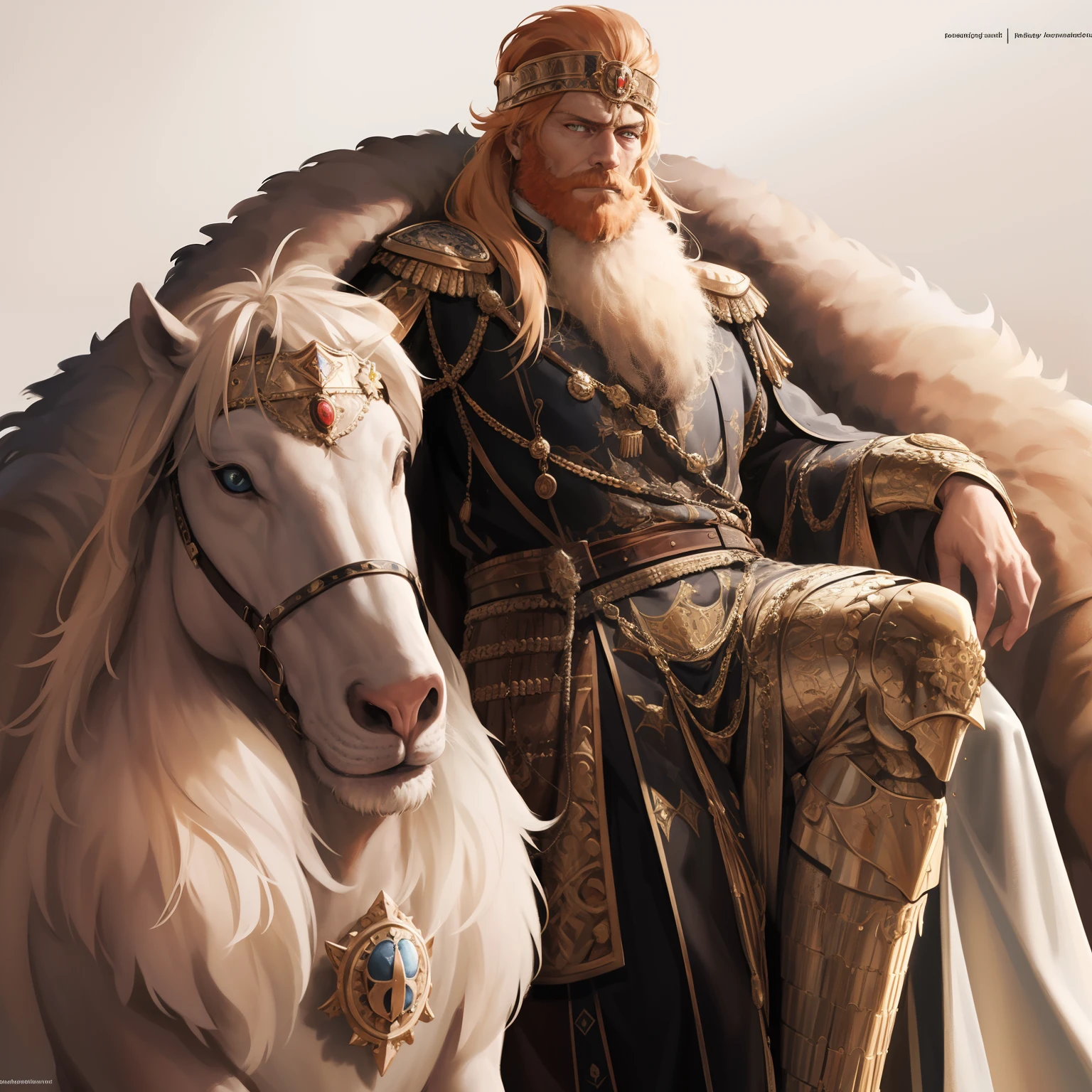 Emperor Frederick Barbarossa, was a prominent ruler of the Holy Roman Empire during the 12th century, magical, mysterious, epic, high detailed face, super high quality, full body, sharp face, super realistic face