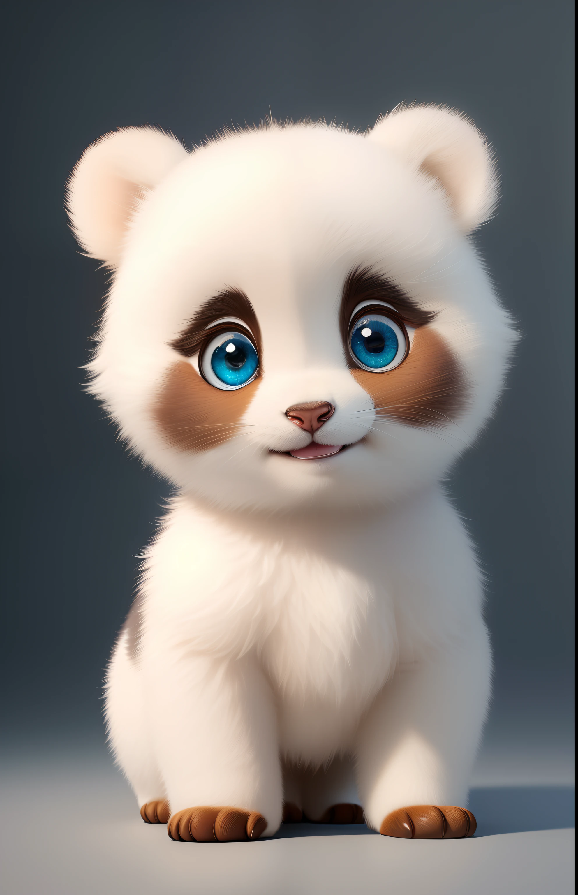 (masterpiece), (best quality), (ultra-detailed), (full body:1.2), Super cute, Baby, Pixar, Baby panda in pajamas, Big bright eyes, Fluffy, Smile, Delicate and fine, Fairy tales, Incredibly high detailed, Pixar style, Bright color palette, Natural light, Simple background with pure color, Octane render, Trending on Artstation, Gorgeous, Ultra wide angle, 8k, HD, Realistic