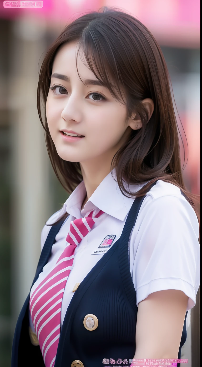 naked, small hard pink , large tits:3.2 , sexy, 23 years old (8k, RAW photo, photorealistic:1.1), schoolgirl uniform, layer hair, detailed eyes, detailed face, erotic pose