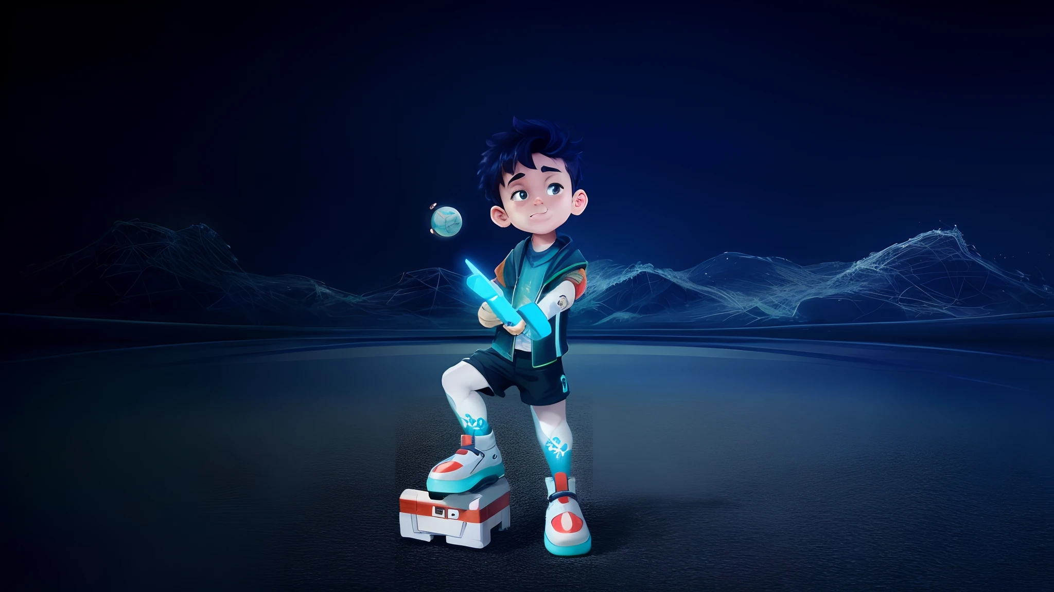 Boy concept art, official character art, 3Drenderingof, HD original art