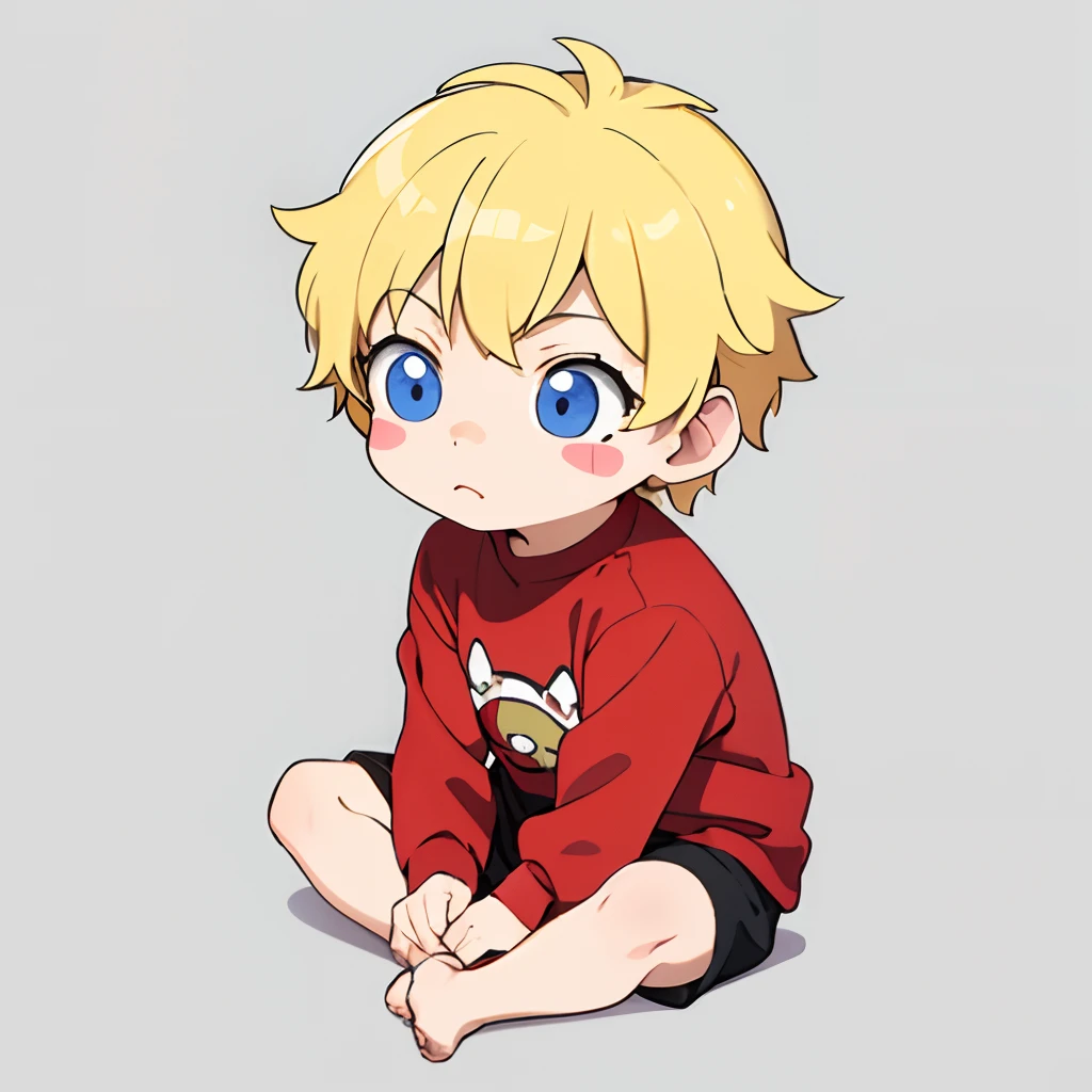 masterpiece, best quality, 1boy, tiny, sticker,background minimal, full body, anime style, cartoon, begging you