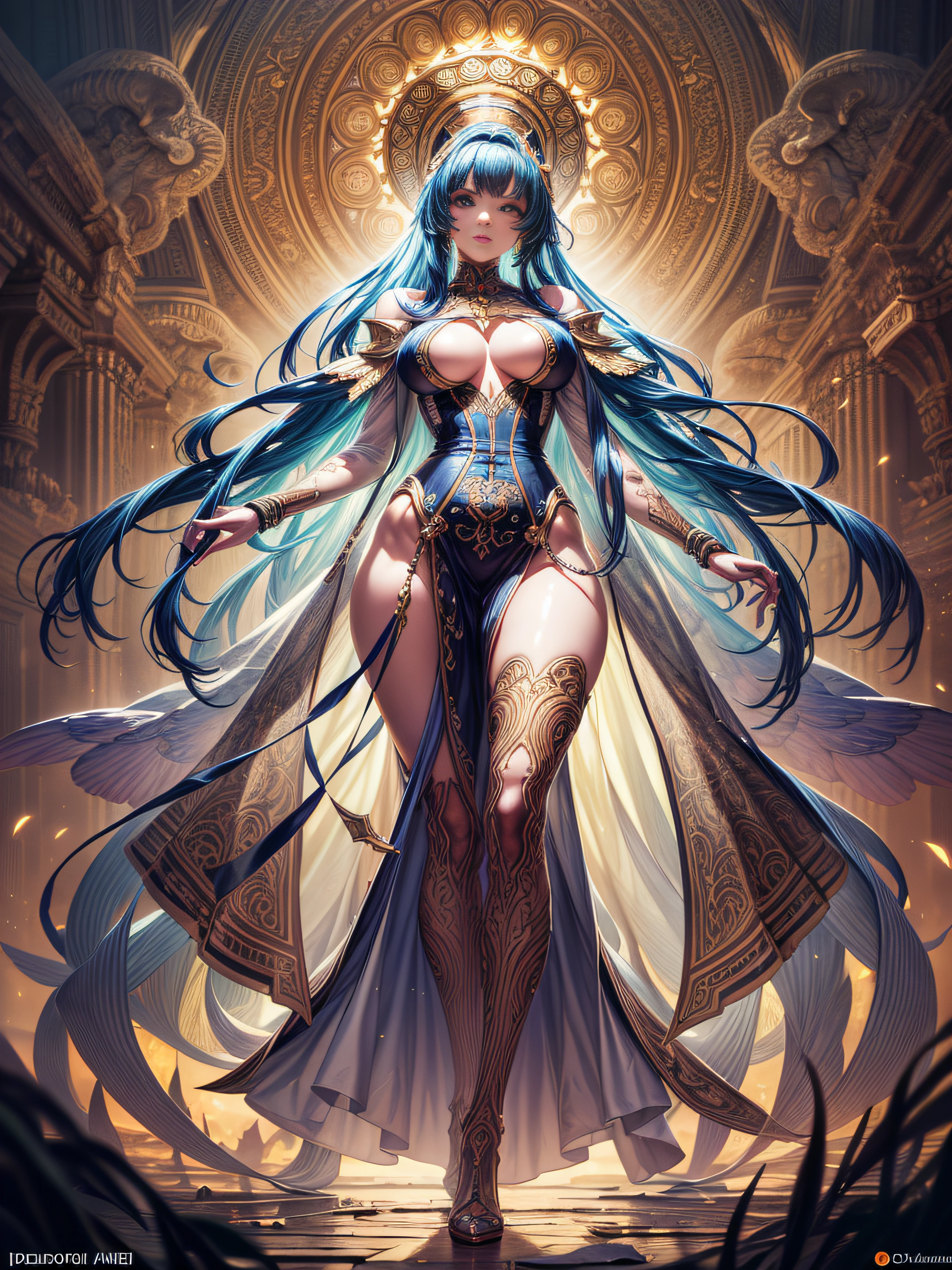 ( An ( [ Alphonse Mucha's | Anders zorn's ] ) [ stunning | astonishing | exquisite ] [ masterpiece | artwork ] ) with the ( full body ) portrait of an ( [ ominous | gloomy ] but ( beautiful ) ) biomechanical ( African character ) posing on top of a pedestal , [ afrofuturism | afropunk ] illustration in ccdsf artstyle with ( dynamic ( symmetry ) ) , clear and readable tangents full of negative space , perfect ( symmetrical ) well-proportioned anatomy
 , ((masterpiece)), ((highly intricate details)),beautiful, high quality, highres, absurdres, light difussion, intricate details, complex details, ((anime)), (anime:1.5) , (perfect face:1.3), extreme detailed eyes, colorful, highest detailed, vibrant colors, high contrast, (8K UHD:1.2), (photorealistic:1.2),(masterpiece:1.4), (best quality:1.4),extremely detailed wallpaper, highly detailed illustrations, ((1 Girl)), (best lighting) , (super-complex details) , 4K unified, (super-detailed CG: 1.2)