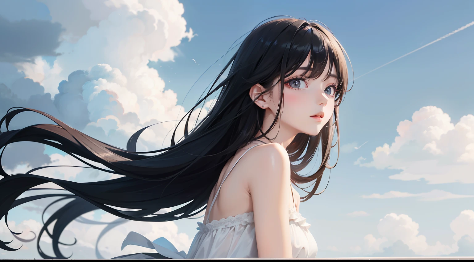 cloudless sky anime