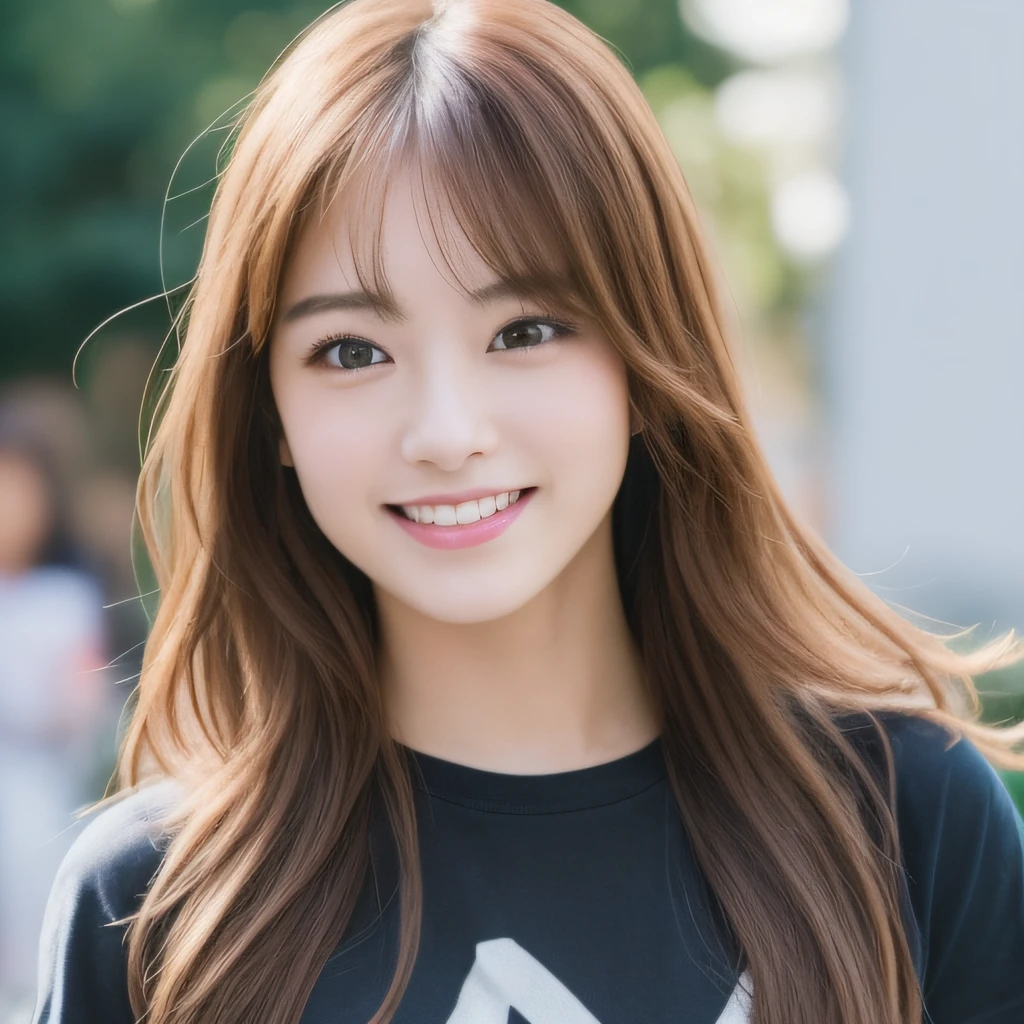 Japan woman with long hair and t-shirt, Portrait of an idol, Cute Japan actress, beautiful japanese female, a japanese girl, Young adorable Japan face, Beautiful young Japan woman