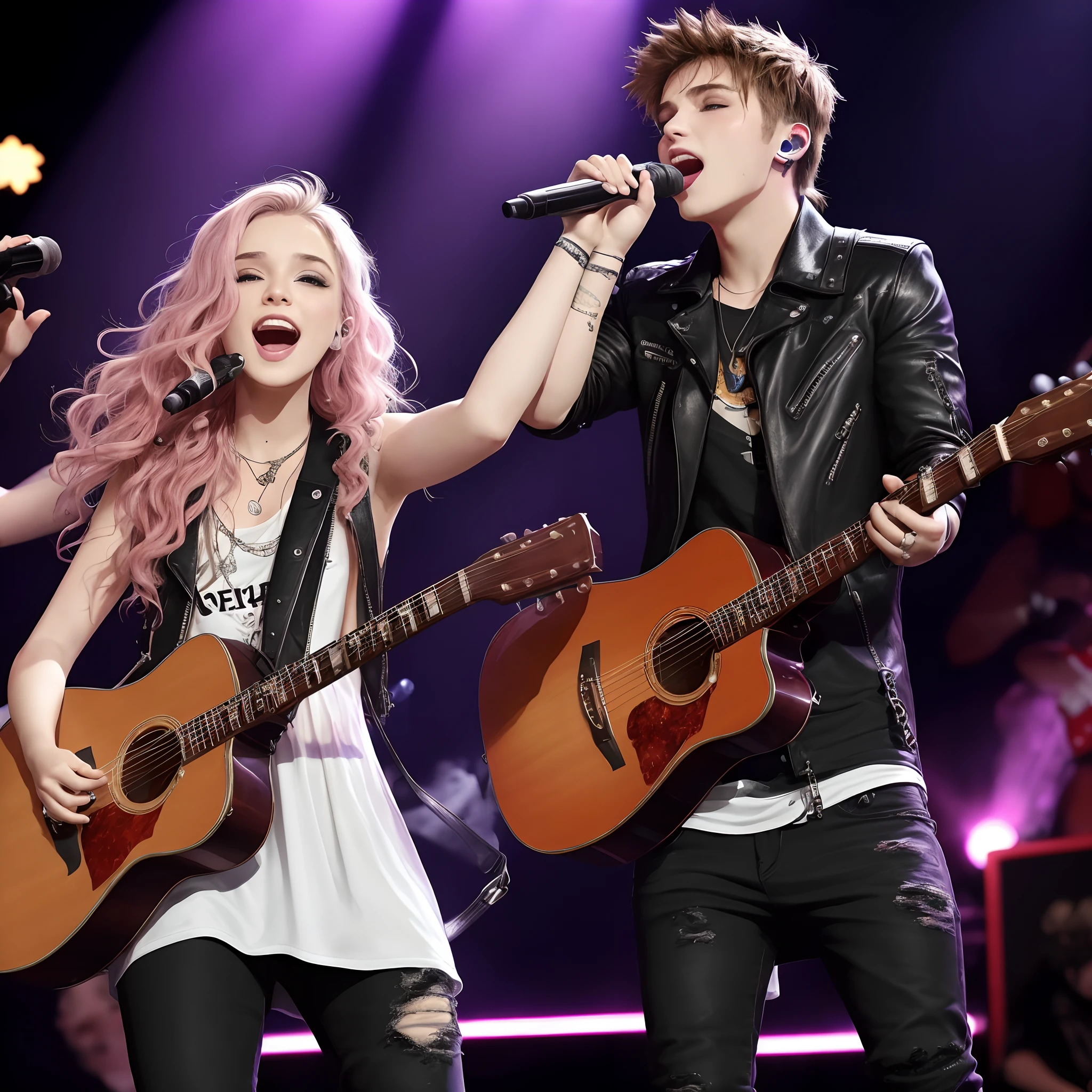 Crie imagens +- 18 Pop singer