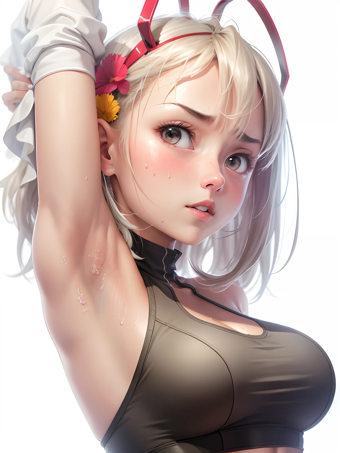 Sweat underarms