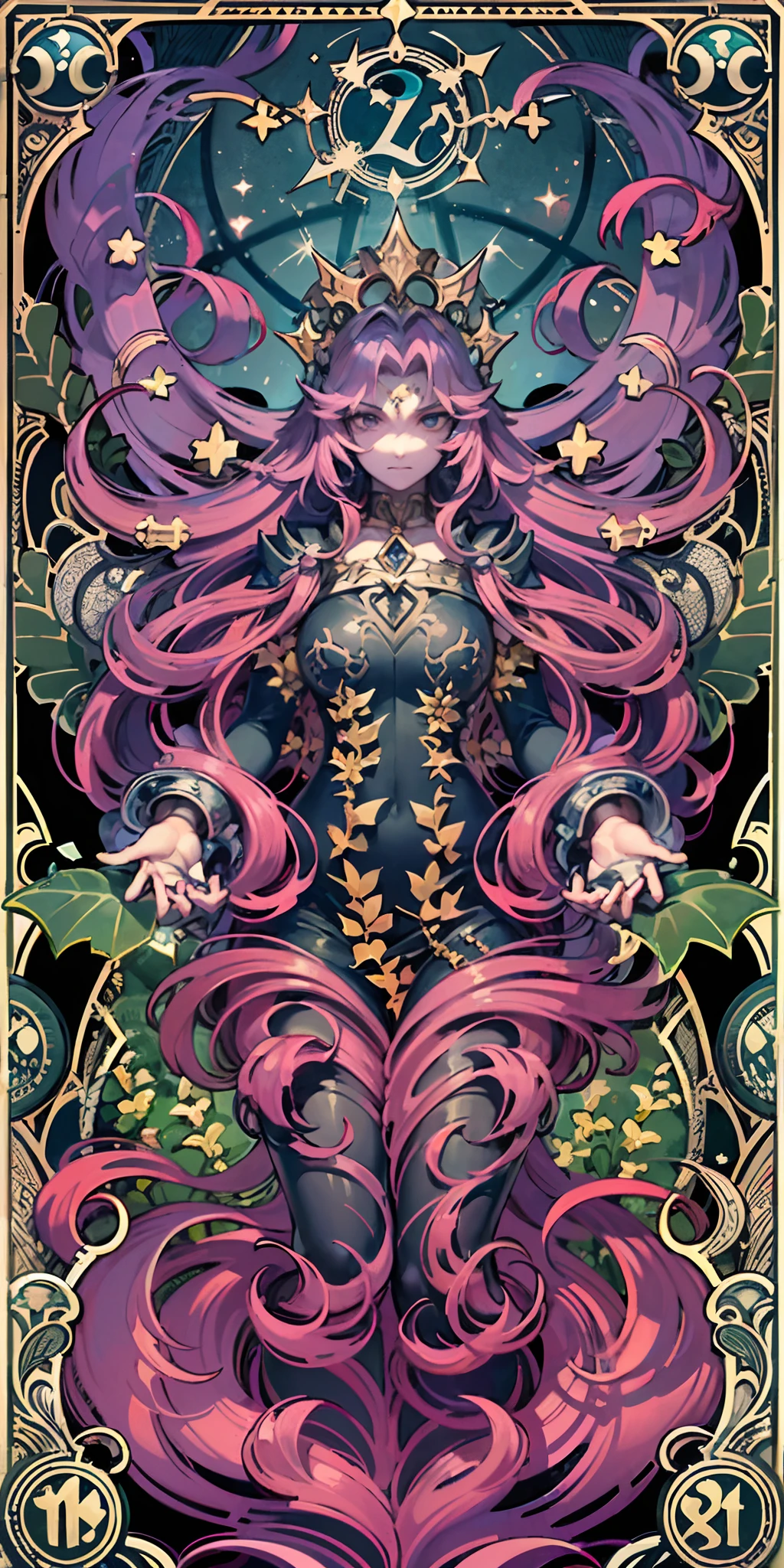 mordred,Rebellious son of King Arthur,The Evil Prince,Avalon traitor,The Dark Knight,Gloomy atmosphere,Black smoke,Cthulhu,Gothic flower stand,Purple decorative panels, abstract artistic, Alphonse Mucha (tmasterpiece, best qualtiy, A high resolution: 1.4), A detailed, Complicated details, 4K, Color splattering, Line art, Fibonacci, (tarot cards),Cards,nigth,Red Moon,Leprechauns in the lake,Purple vines,
