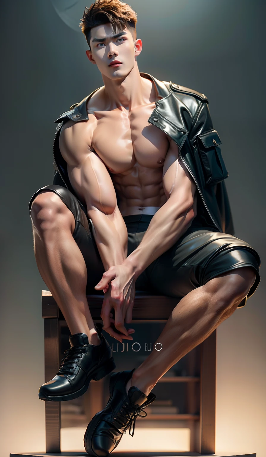 Model design,Sculpture design,Libido boy,Handsome,musculous,Expose muscles,Wu Yifan