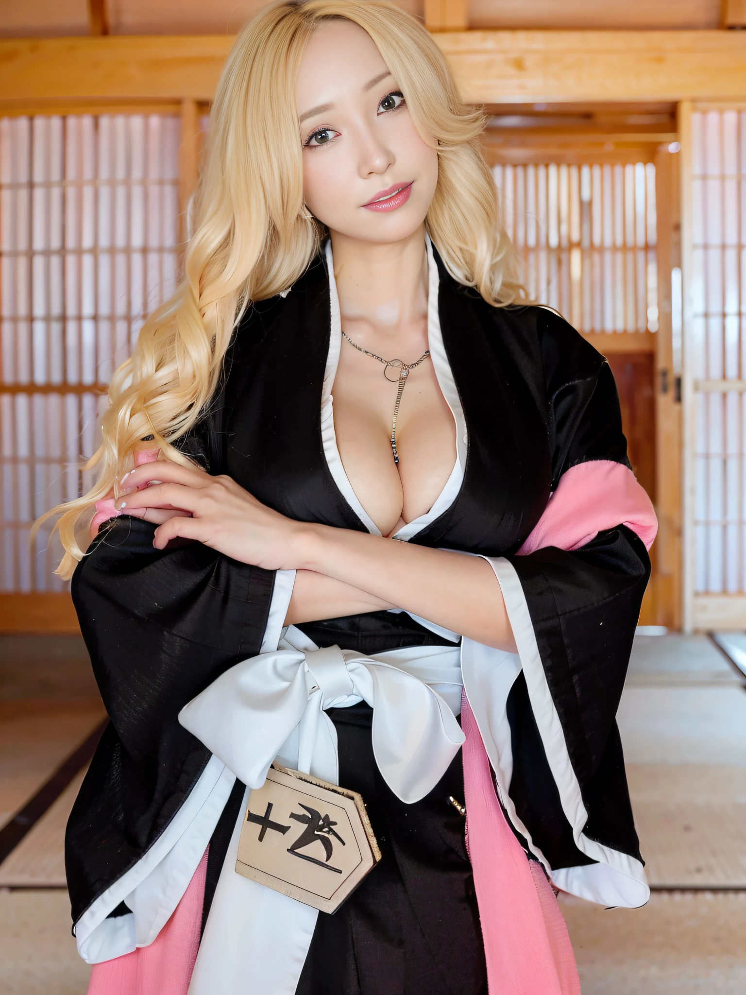 Girl posing for photo in kimono dress, Japanese goddess, komono, Anime girl cosplay, inspired by Nishikawa Sukenobu, tsunade from naruto, in a kimono, Anime cosplay, Japanese kimono, inspired by Torii Kiyonobu I, komono, anime barbie doll, shikamimi, misa amane, cosplay
