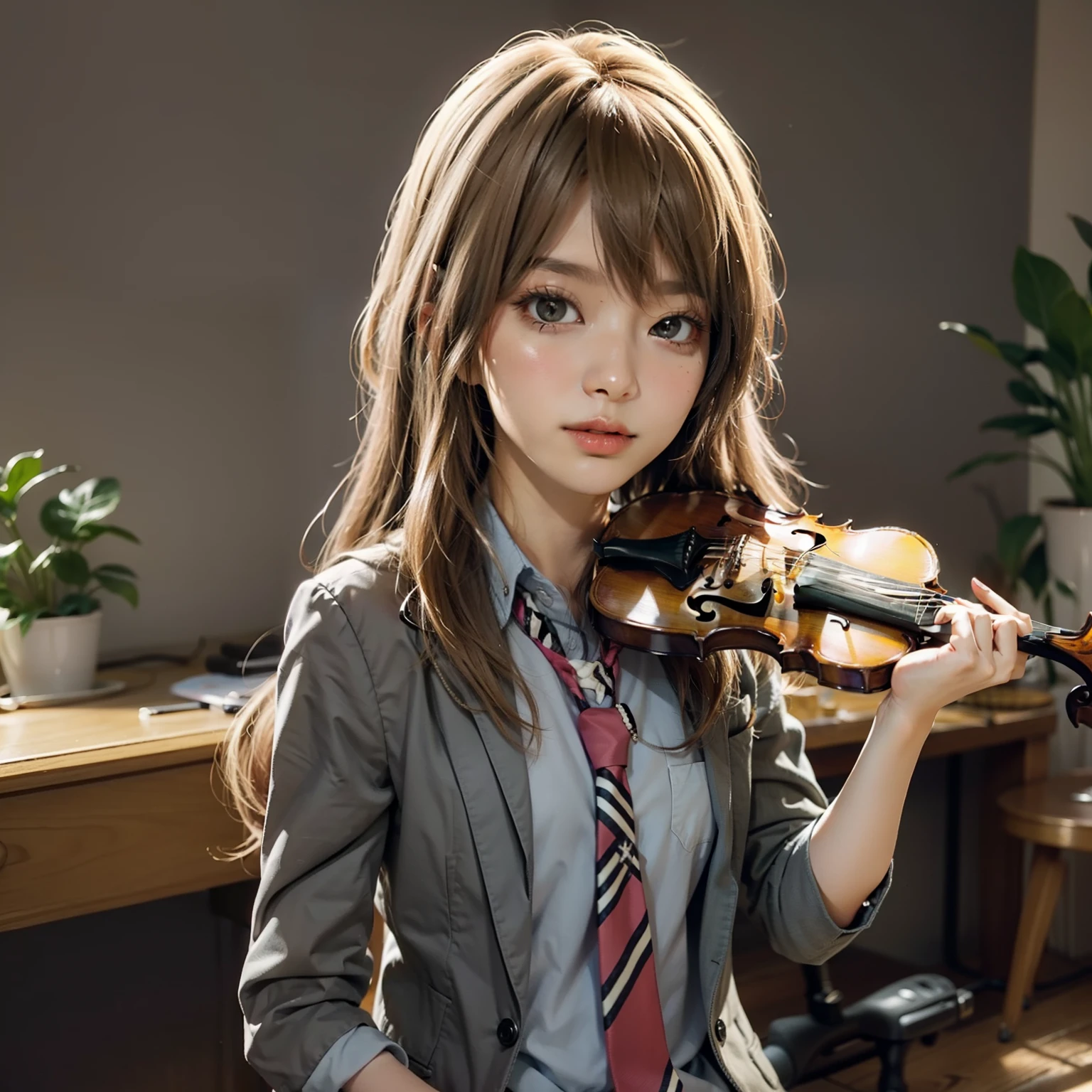 Kawori Miyazono tocando violino