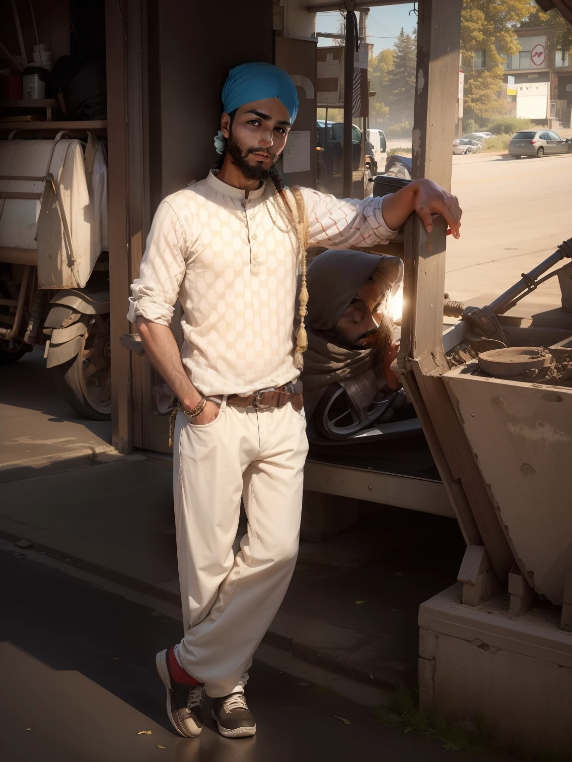 Change backgrounds in Canada sikh boy