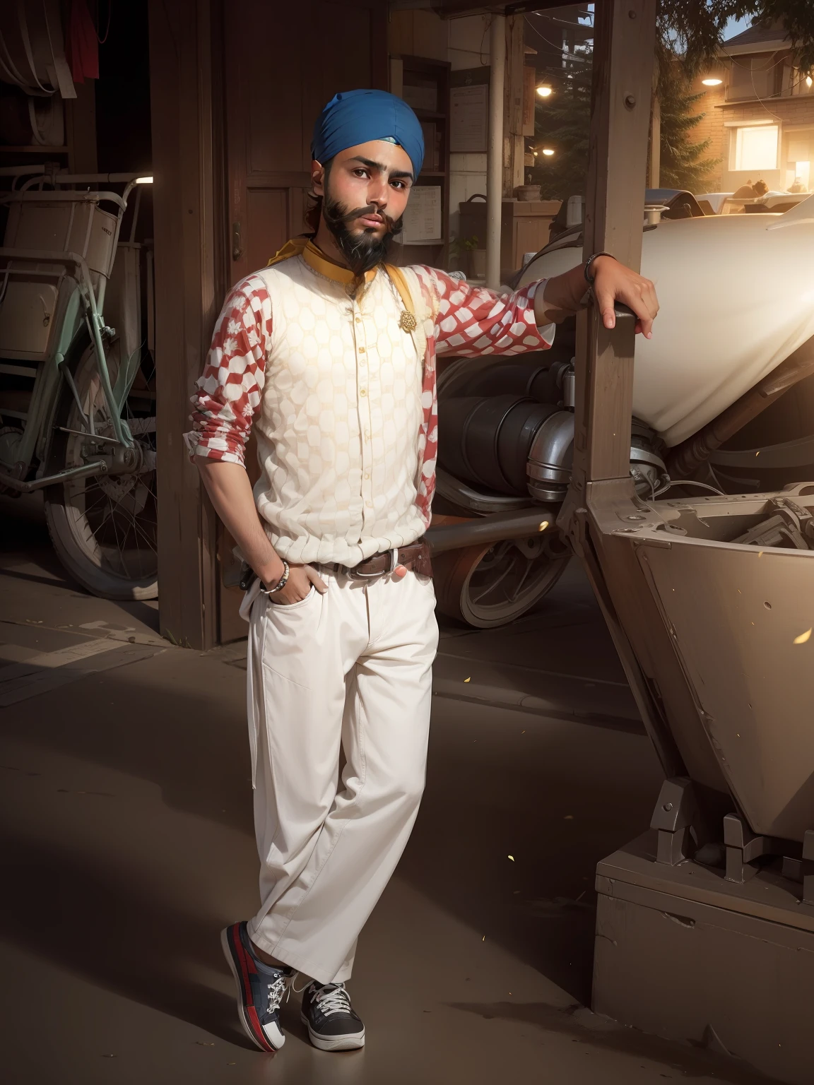 Change backgrounds in Canada sikh boy