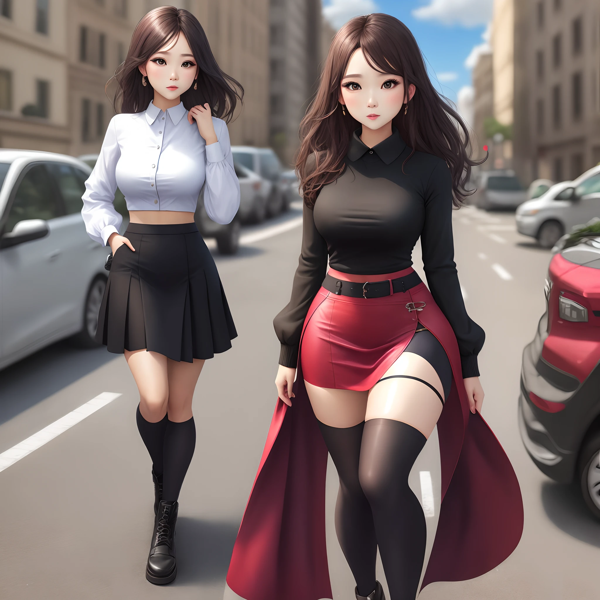 Skirt that wraps hips