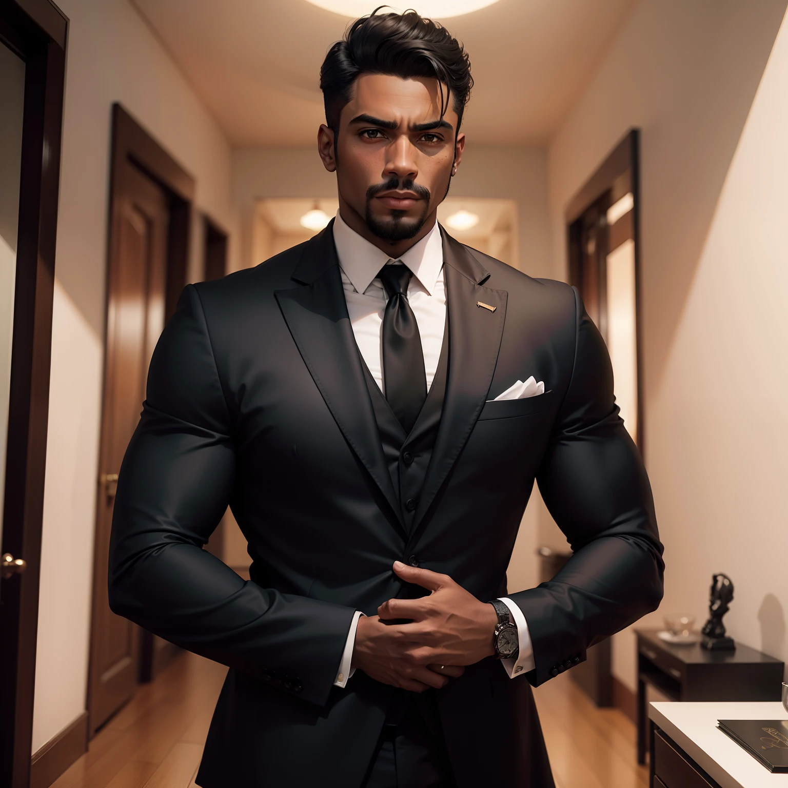 Um homem negro de terno