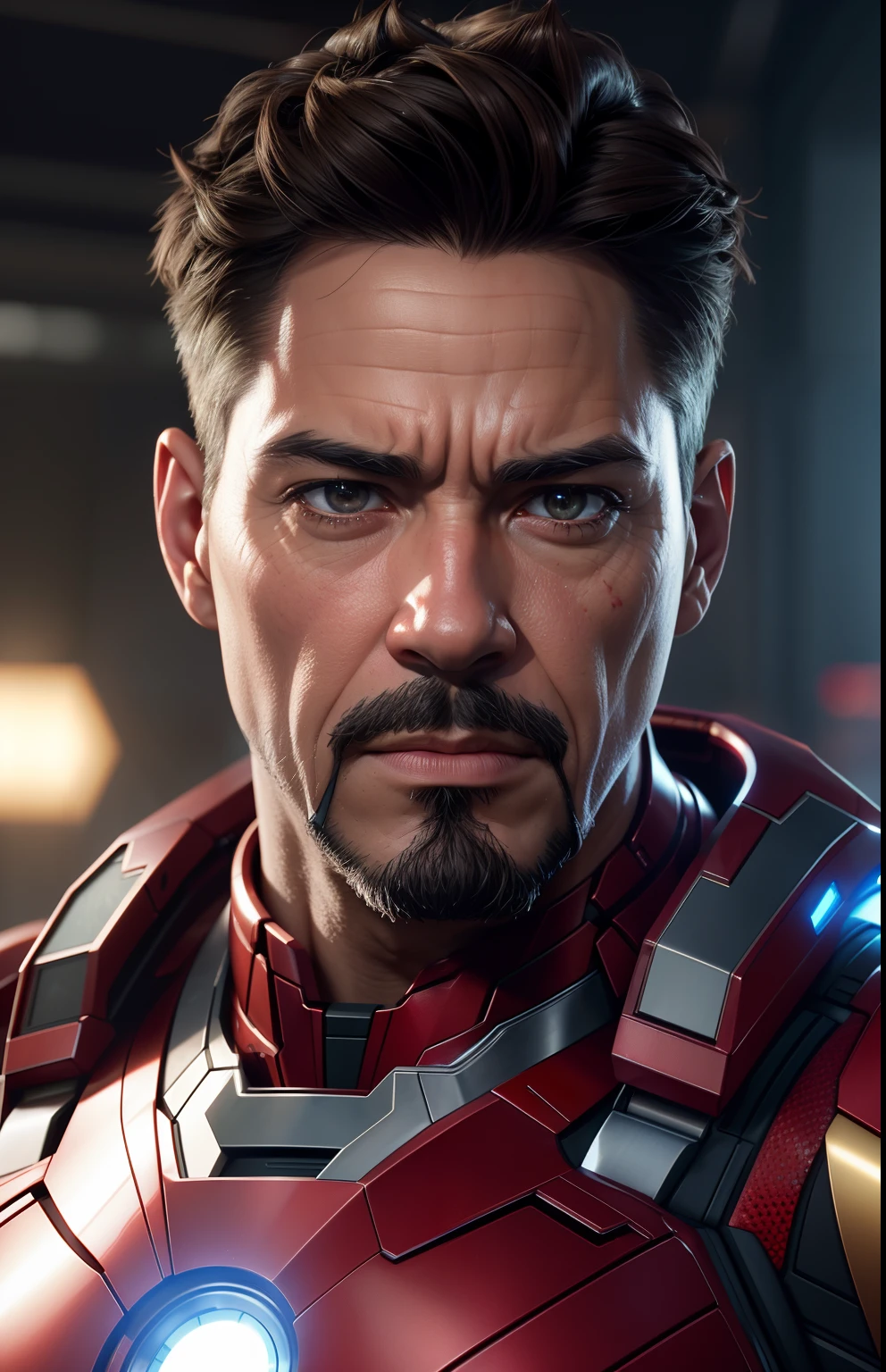 Cyber body and white colored Iron man suit, medieval style iron man suit realistic detail, real life, perfect lighting, perfect face, perfect hairstyle, studio lighting, perfect shading, real shadow, ray tracing, fire, plasma gun, warfare, 1man, 1adultman, blood splatter all over the suit, R rated and my original face match