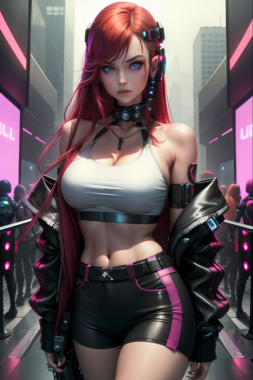 (masterpiece, best quality:1.2), 1girl, solo, punk, gohtic