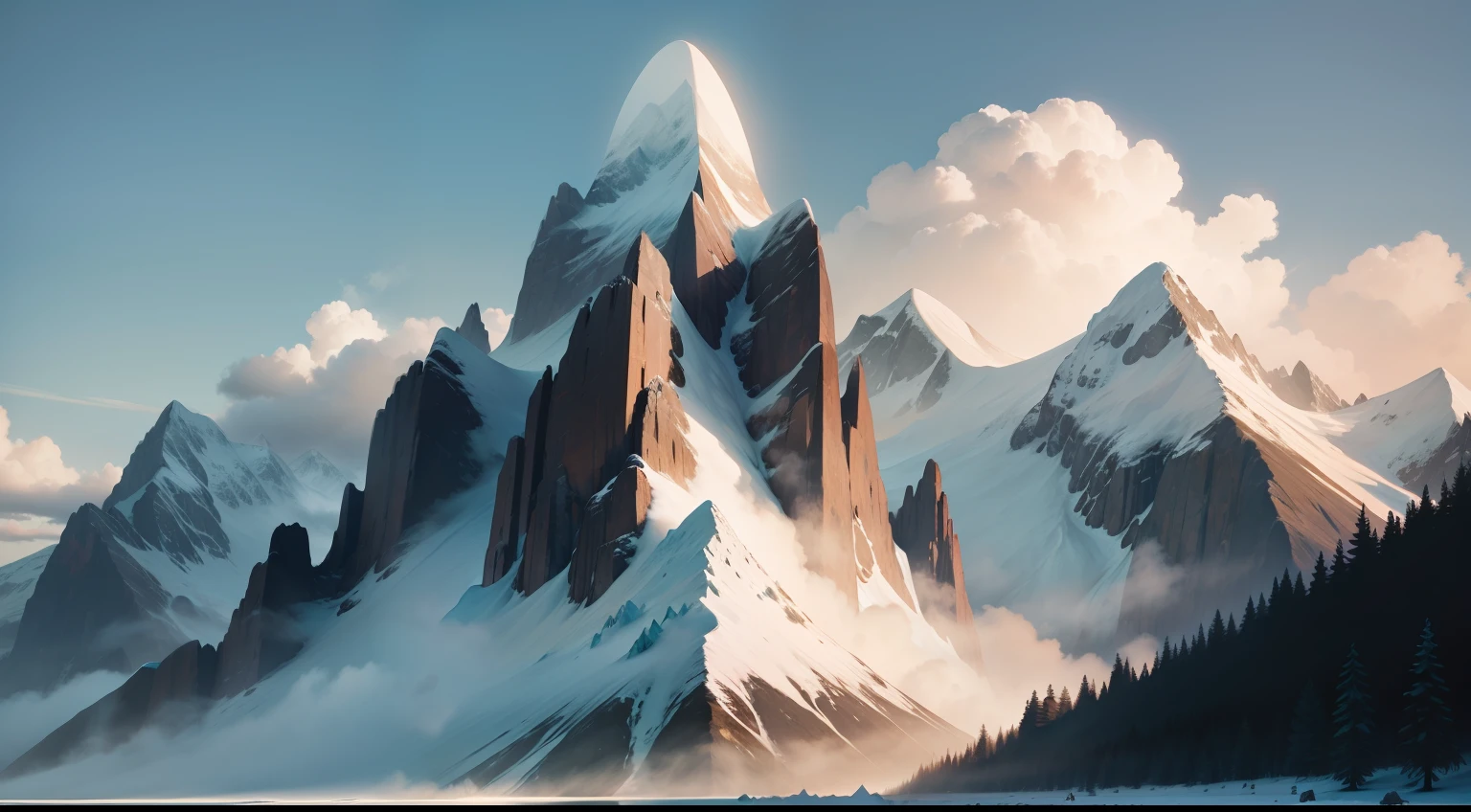 A super big mountain