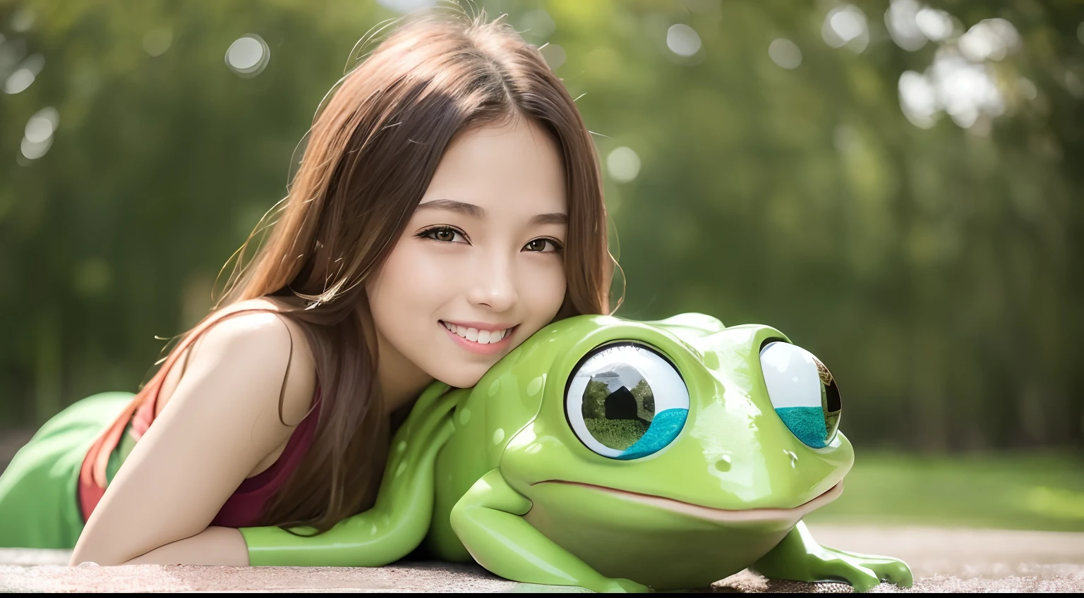 (8K, Best Quality, Masterpiece: 1.2), (Realistic, Photorealistic: 1.37), Super Detail, 1 Girl, Cute, Solo, (Redness of the Nose), (Smile: 1.15), (Mouth Closed) Small, Beautiful Eyes, (Long Hair: 1.2), Floating Hair Novafrog style, upper body, Japan person