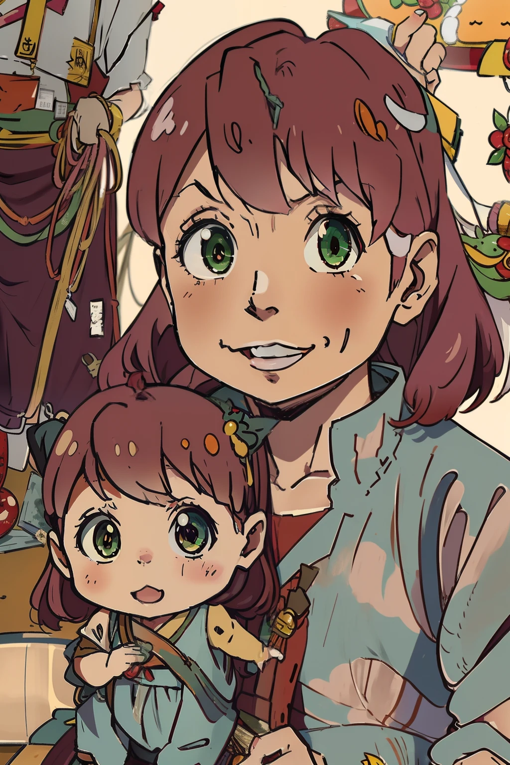 girl Reiko , happiness , inspiration from anime: A 5,000-year-old herbivorous dragon is being unjustly evil