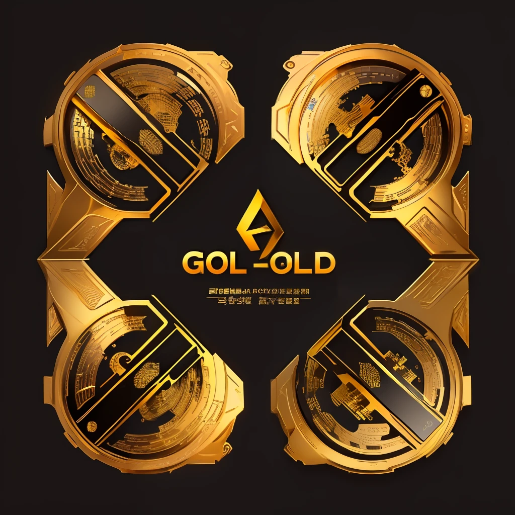 A cross pattern consisting of two golden-black polygons，Represents cooperation and impartiality。Black gold，polygon，It is characterized by safety, fairness and efficiency，The target customers are global cryptocurrency investors and financial market participants。Characteristics and philosophy of the company，It conveys an image of trust and professionalism。Company name：Gold Frasers
