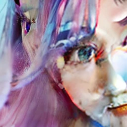 Head, girl, 1girl, blue eyes, pink hair, realistic, real, 4k, HD, ultra detail