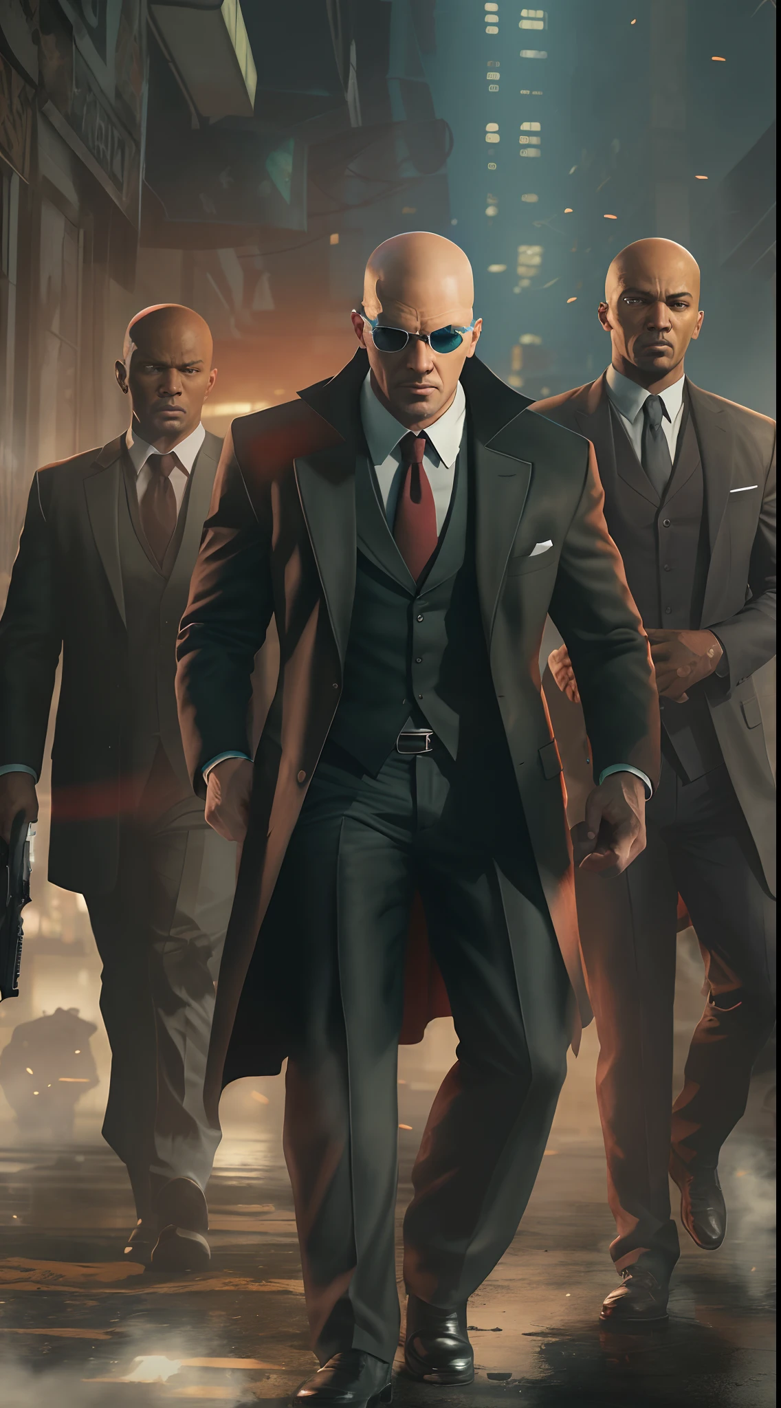 "Aiden Pierce and Agent 47 team up in an intense and action-packed mission."