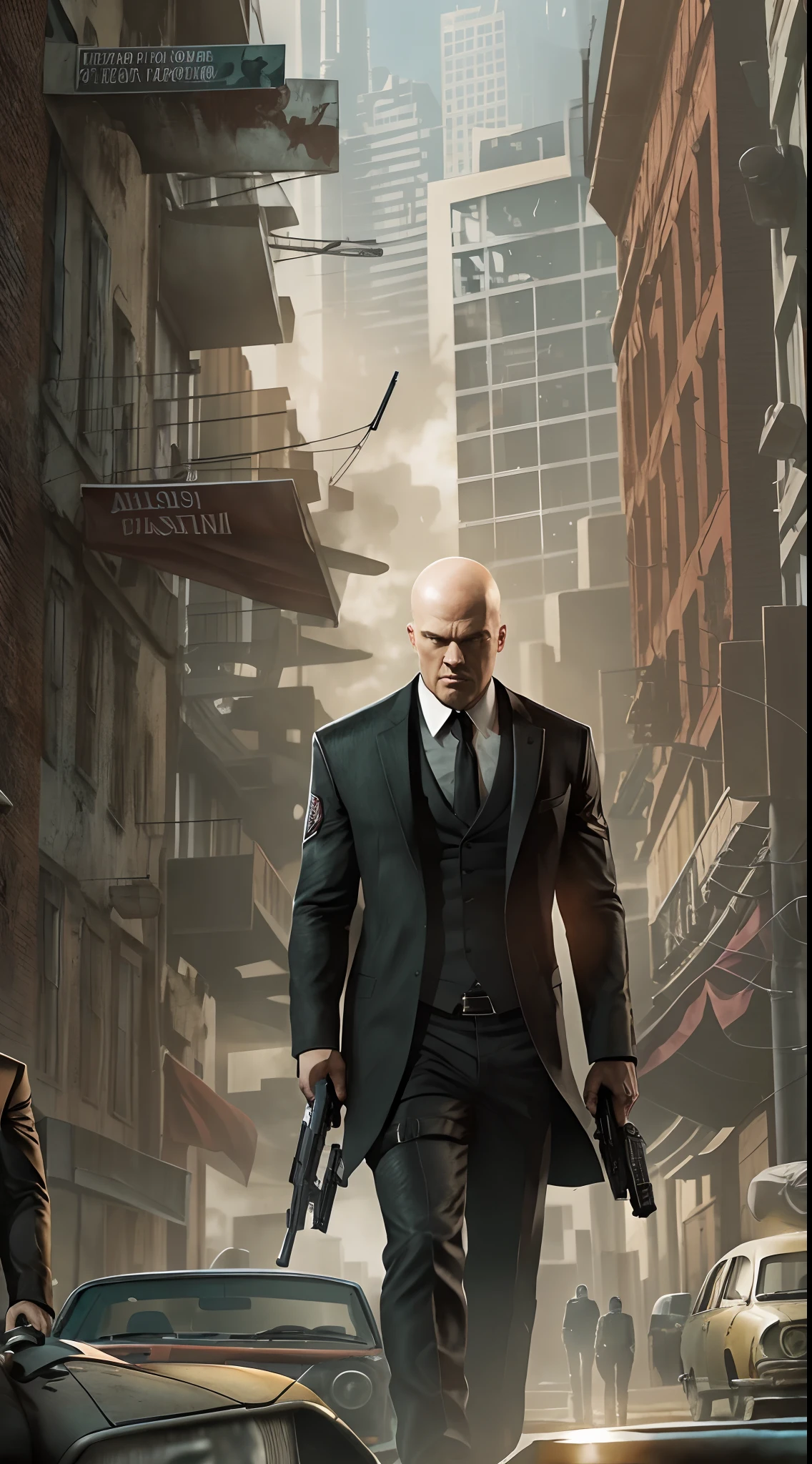"Aiden Pierce and Agent 47 team up in an intense and action-packed mission."