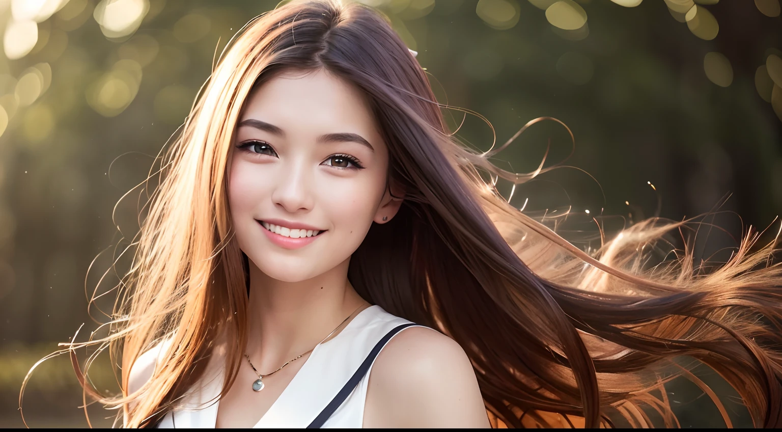(8K, Best Quality, Masterpiece: 1.2), (Realistic, Photorealistic: 1.37), Super Detail, 1 Girl, Cute, Solo, (Redness of the Nose), (Smile: 1.15), (Mouth Closed) Small, Beautiful Eyes, (Long Hair: 1.2), Floating Hair Novafrog style, upper body, Japan person