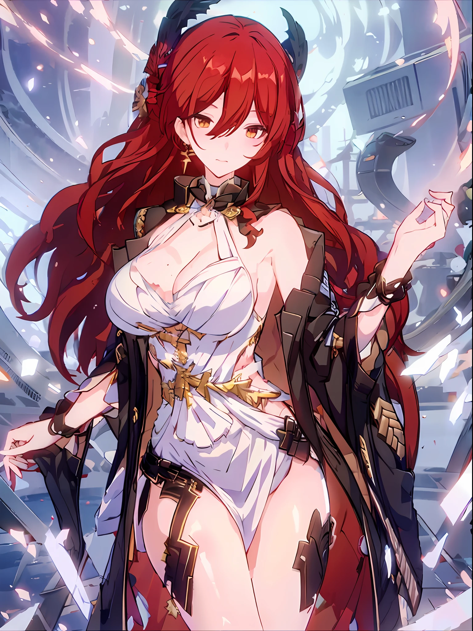 (Enrich the picture,Masterpiece level quality)Beautiful 8K CG artwork,Goddess-like posture,sittinng on the river,Postural exercises,Slim and soft,Translucent skin,Red hair、The beauty of extra-long hair, Super Long Straight Hair,The skin is fair and juicy,Underwear uniforms,Perspective Part 1.2x enhanced silhouette effect,Exquisite transparent blues pattern in pajamas,The details are intricate and exquisite,The background is slightly blurred,Charming and lustful leg seduction,Drool,K cup big breasts,Blush,Japan goddess,Perfect body slim curves,Scene by the sea,
