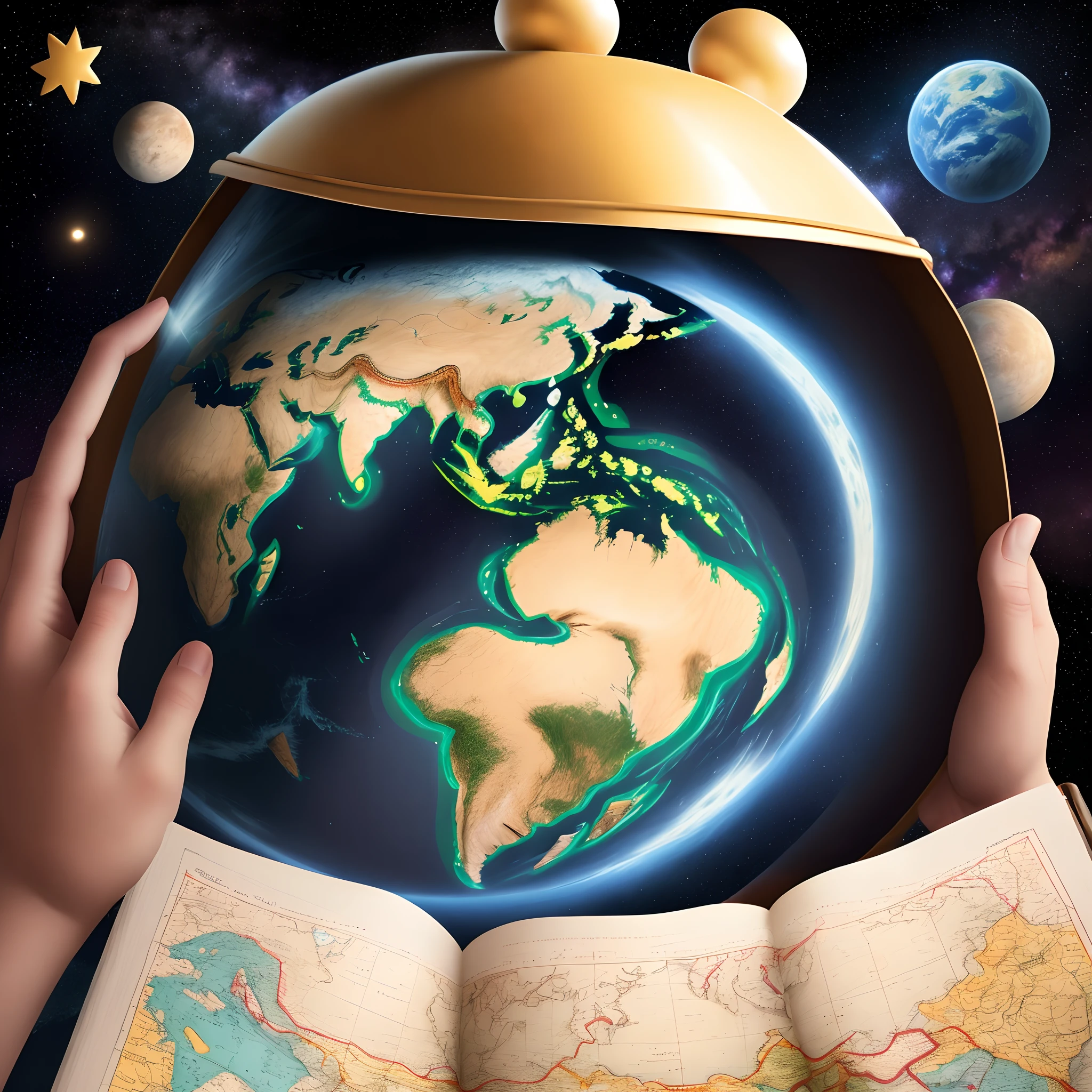 Um dia, while Zippy played near his alien home, ele encontrou um mapa misterioso. Era um mapa das estrelas, com um ponto piscando em um canto distante. Empolgado com a ideia de explorar o desconhecido, Zippy decidiu embarcar em uma aventura espacial.