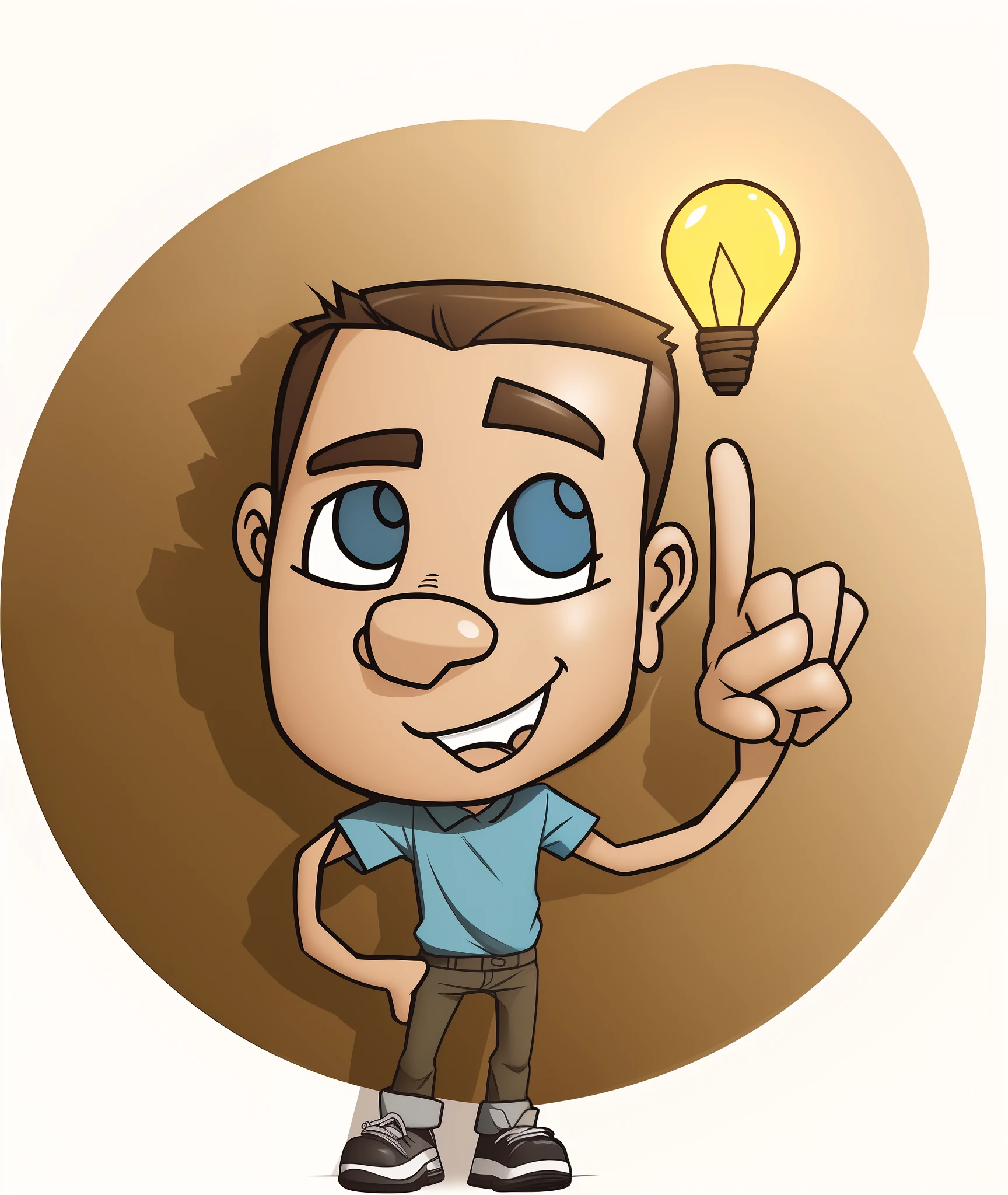 (master part, best quality)), (complex lighting), sozinho, corpo inteiro, 1st grade, , olhos castanhos, jaqueta aberta, menino escuro, mangas curtas, Standing, rosto, shirt radiation symbol, fundo simples, Chibi, Pensamento de menino escuro