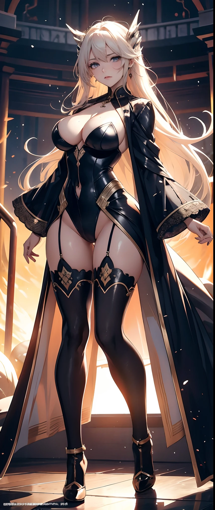 (真实感:1.4), (Full body like:1.1),1female,35yo,Huge breasts, 独奏, Wearing a white Iron Man uniform, Pornographic exposure,Background with:space, From the front side, Wet straight hair, Sweating profusely,mostly cloudy sky,(tmasterpiece),(Very detailed CG unity 8K wallpaper),best qualtiy,cinmatic lighting,detailed back ground,beatiful detailed eyes,Bright pupils,(Very fine and beautiful),(Beautiful and detailed eye description),ultra - detailed,facing at camera,A high resolution,ultra - detailed),standing on your feet,Emotive expressions,Open-mouthed,Chest sagging,nakeness, Expose the genitals,revealing breasts,Camel toes,with no underpants,extremely large bosom,Extremely colorful,Most detailed,fully body photo,The face is well lit,tmasterpiece,Busty woman,Beautiful and charming woman face,white stockings,largeeyes,High-heeled leather shoes, Thin waist,long leges,nakeness,Raised sexy,extremely large bosom,with no underpants,Long flowing hair,Flushed complexion,mature