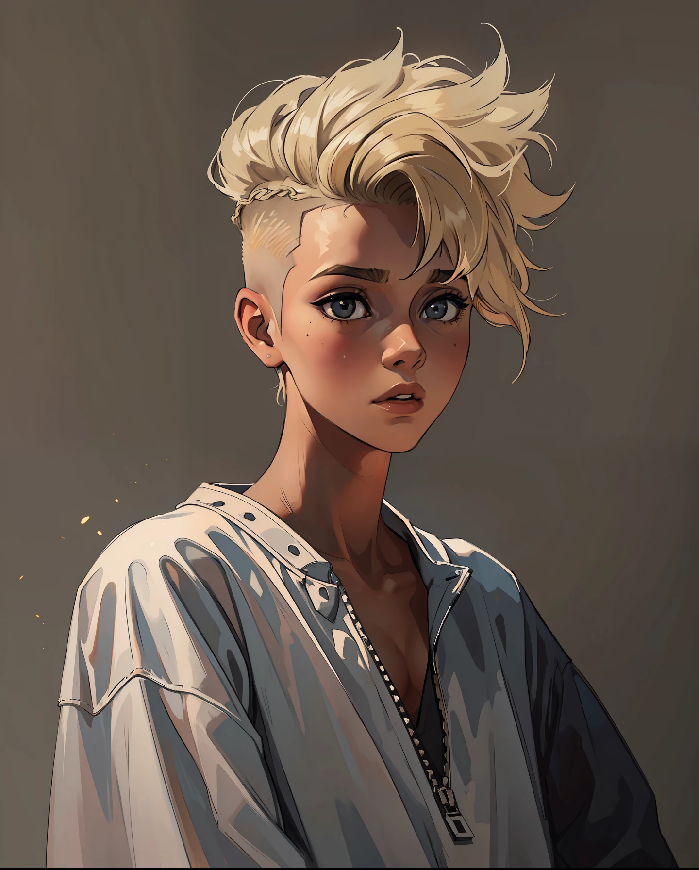 "a 20 yo woman, blonde, (hi-top fade:1.3), dark theme, soothing tones, muted colors, high contrast, (natural skin texture, hyperrealism, soft light, sharp)"