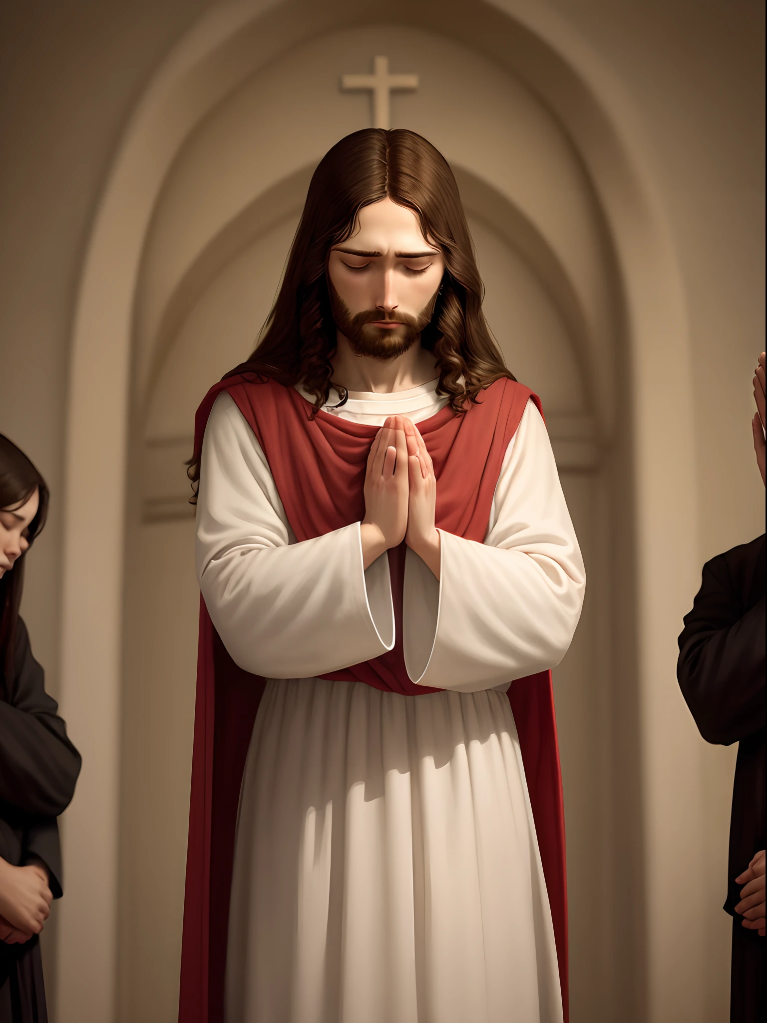 Jesus praying