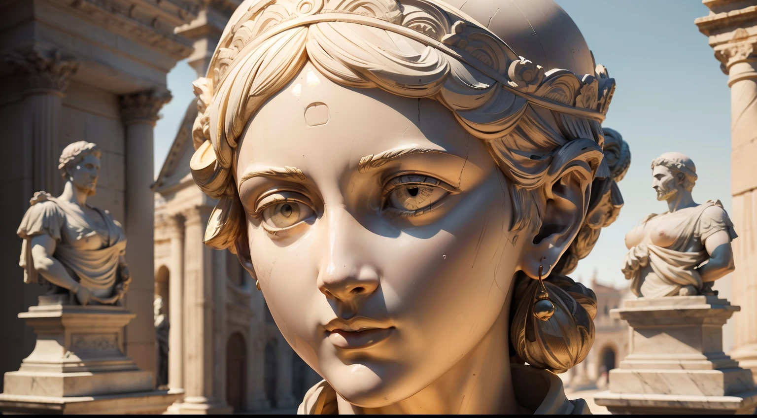Antique bronze female statue, (((corpo inteiro))), (((perfect statue face))), (((genitalia a show))), , (((pose sensual))), (((corpo a mostra))), ambiente escuro, ao ceu aberto, 35 mm, frontalmente, com corpo extremamente detalhado, Colors with low saturation with dark tone, Filmado em Sony A7S III --estilo cru