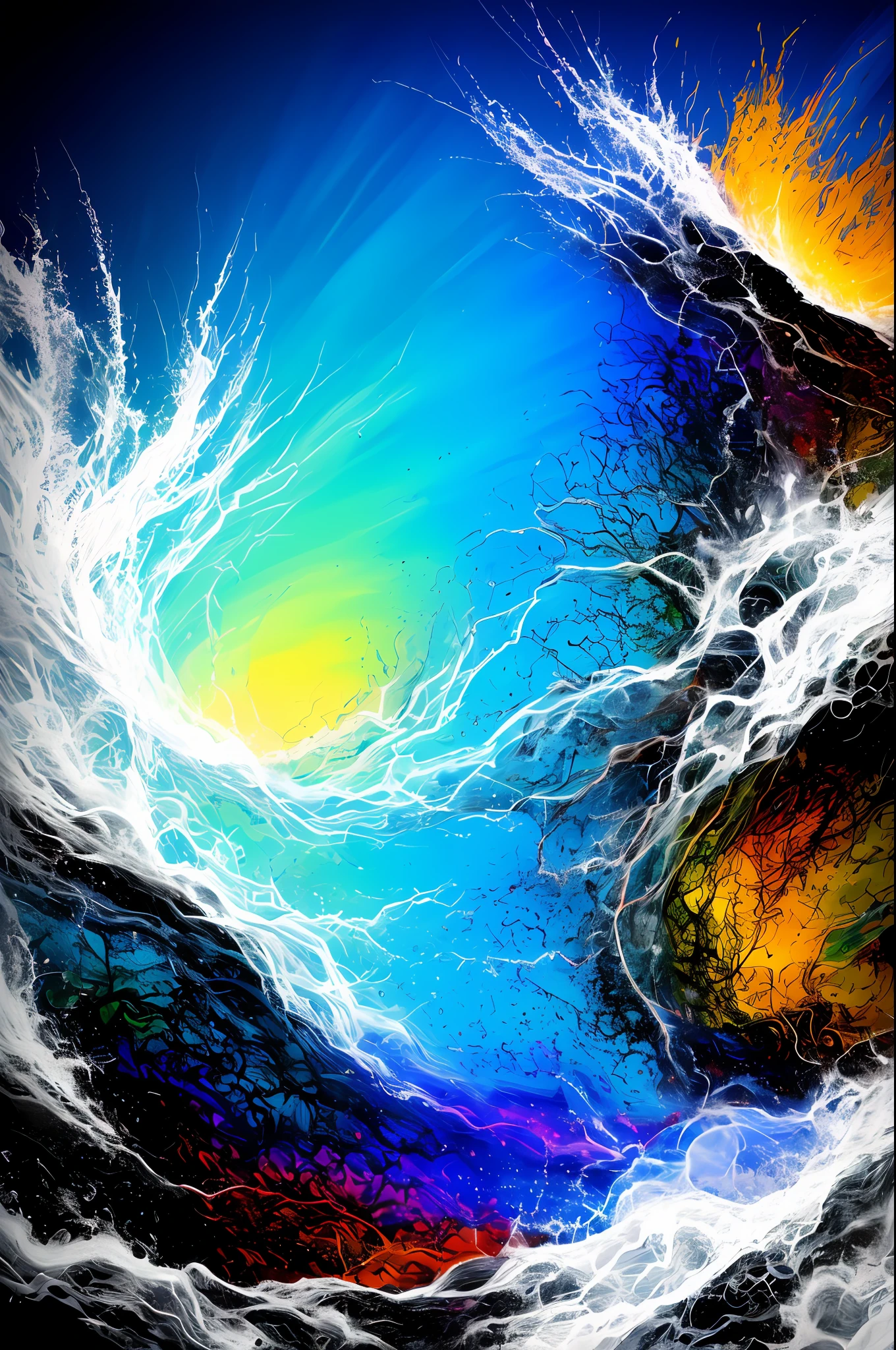 Forces of nature abstract