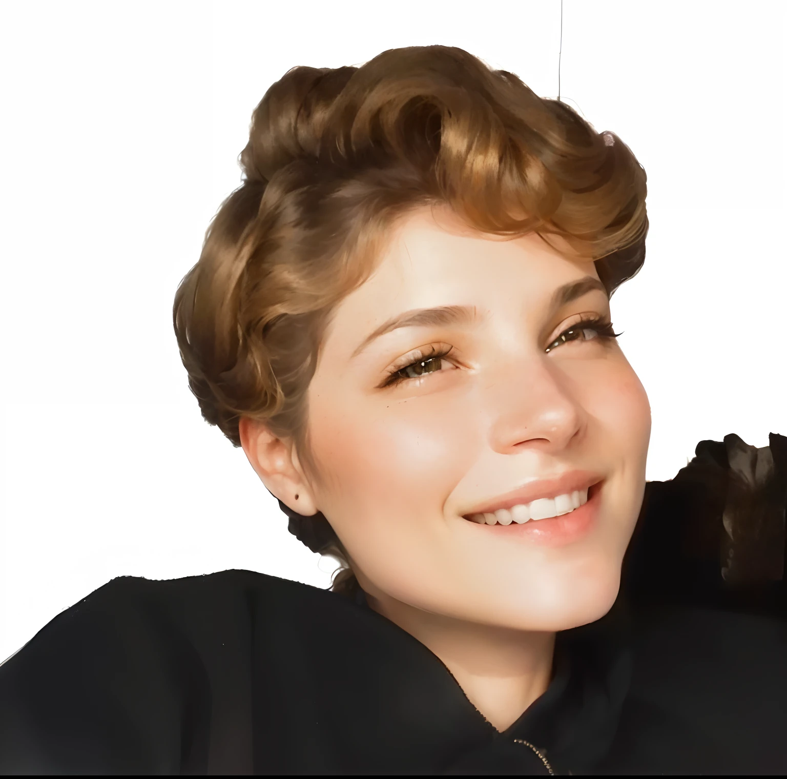 there is a woman that is smiling and holding a cell phone, véronique meignaud, headshot profile picture, valentina remenar, virginie ropars, photo of young woman, profile picture, barbara canepa, magalie villeneuve, genevieve gauckler, katinka reinke, aleksandra waliszewska
