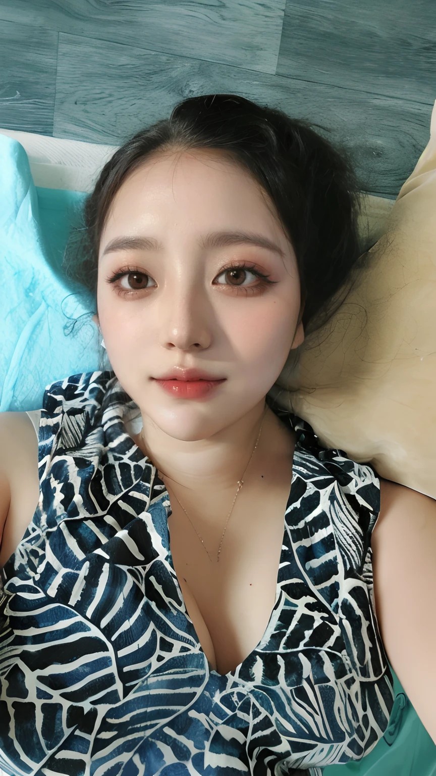 Korean idol face, beautiful makeup, korean
