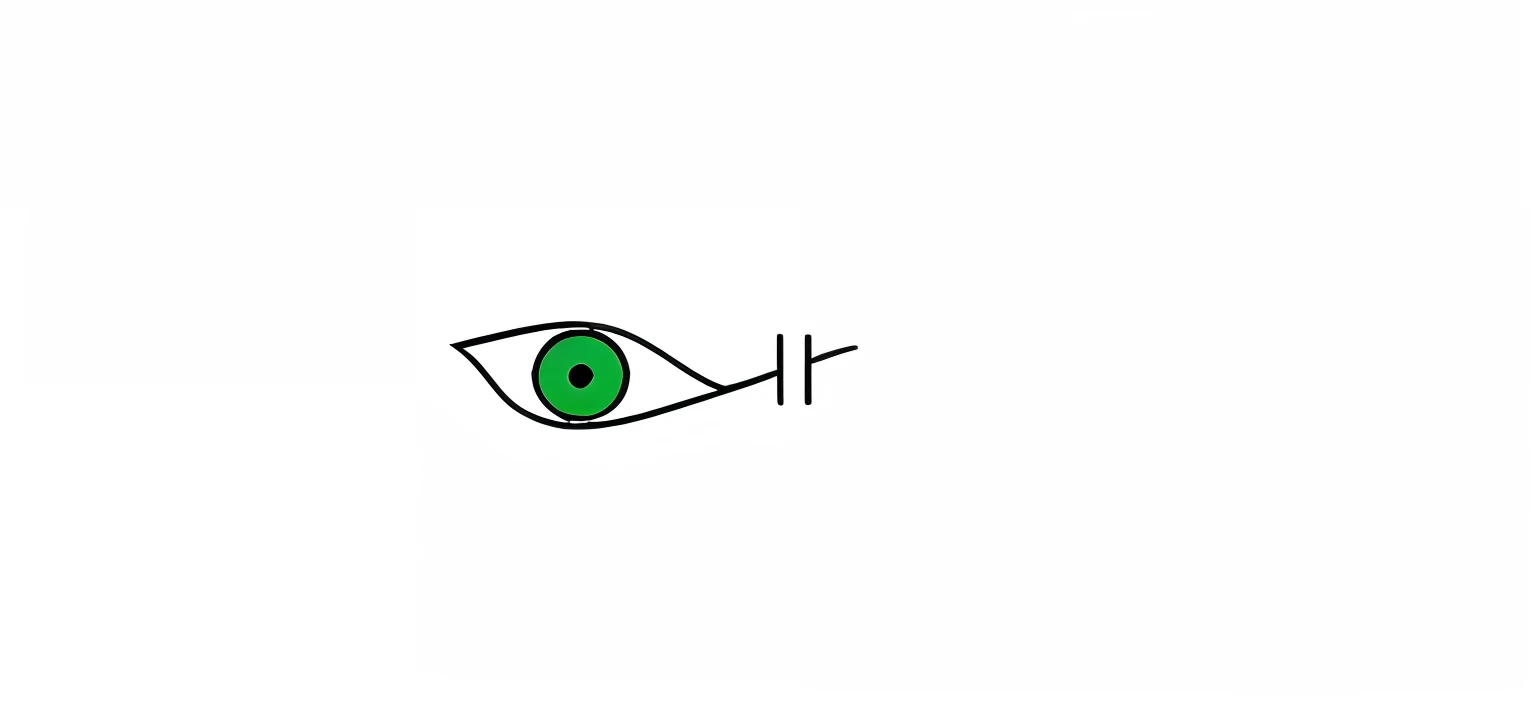 there is a drawing of a green eye with a black outline, single eye, sem olho, Olho Verde, um olho, posicionamento correto dos olhos, olho coerente, branco ao redor do olho direito, olho wedjat, olho centrado, caolho, apenas globo ocular, 3rd eye, bonito redondo verde olhos inclinados, Cor dos olhos Verde, um olho reptiliano
