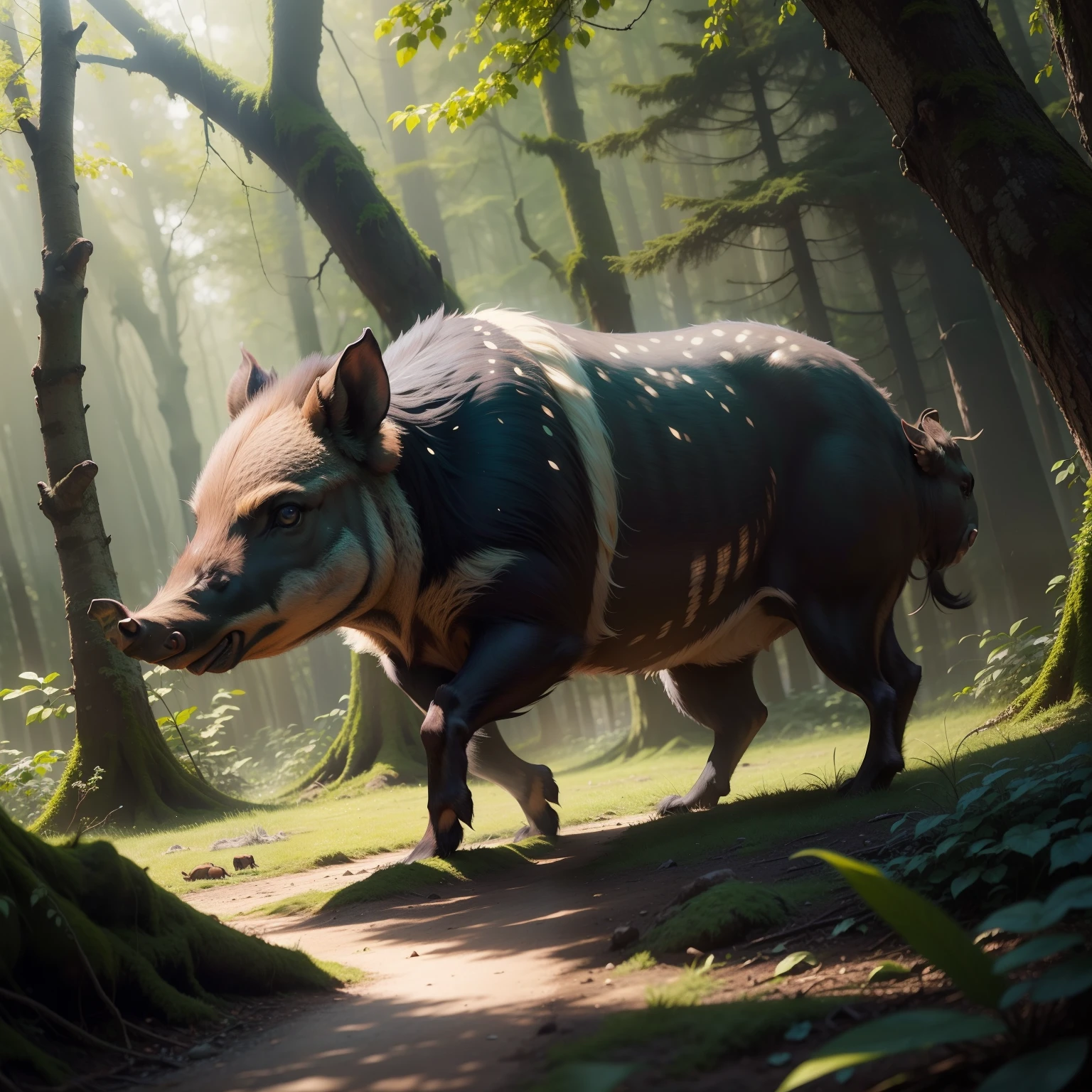 wild boar in the forest