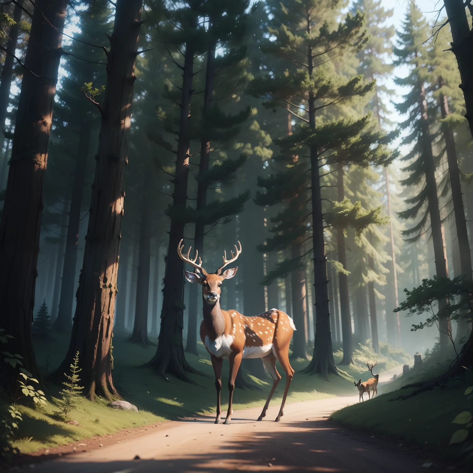 deer in the forest
