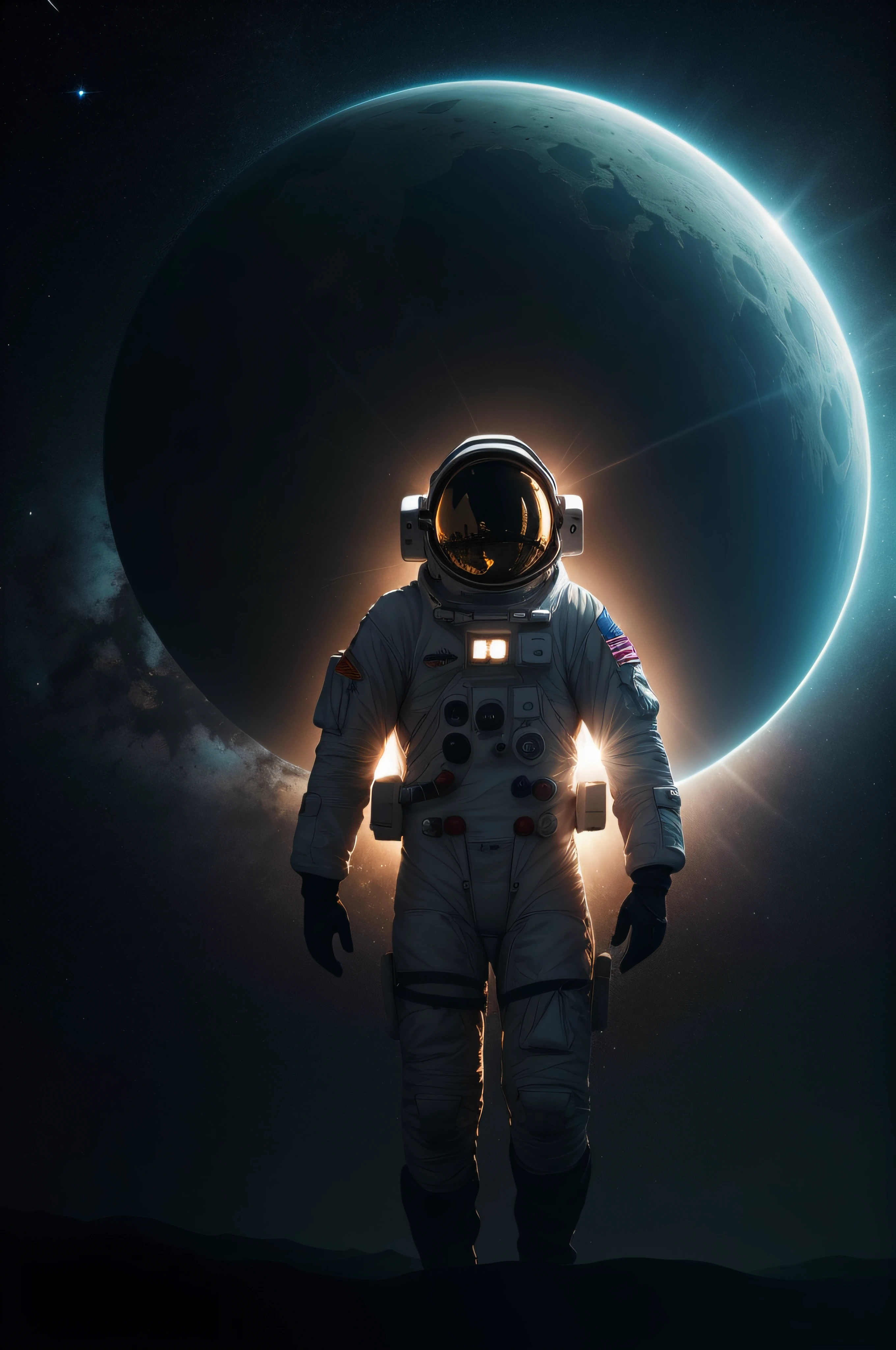 "Embark on a visual odyssey as the unparalleled precision of the Hasselblad X1D II camera merges seamlessly with meticulous lighting techniques and the artful nuances of expertly chosen film styles. Together, they converge to immortalize a spellbinding scene—an astronaut, a lone explorer, standing resolute on an alien planet, an otherworldly tableau captured in breathtaking detail.
Guided by the Hasselblad XCD 65mm f/2.8 lens, this photograph encapsulates the essence of discovery. The astronaut's spacesuit, meticulously rendered, reveals the tactile texture of its materials, a testament to the camera's unrivaled resolution. Each fiber of fabric and glint of metal takes on a life of its own, inviting viewers to reach out and touch the cosmos. The interplay of light becomes a symphony as two suns cast their radiance upon the alien terrain. A harmonious choreography of shadows and highlights defines the astronaut's silhouette, an emblem of courage against an unfamiliar backdrop. This choreography is made possible by the nuanced mastery of lighting, shaping not only the astronaut's form but also the narrative woven into the scene. Film styles serve as the palette upon which this captivating story is painted. Like a seasoned artist selecting the perfect brushstroke, the chosen film styles enhance the photograph's emotional resonance. The spectrum of hues, tones, and contrasts merges seamlessly to imbue the image with a sense of the ethereal, inviting viewers to transcend the boundaries of the ordinary. In the heart of this alien expanse, the astronaut stands as a beacon of humanity's unyielding curiosity. The marriage of the Hasselblad X1D II's capabilities, the finesse of lighting, and the artistry of film styles crystallizes a moment that captures both the awe of the unknown and the triumph of exploration. As viewers gaze upon this masterpiece, they are transported not just to an alien world, but to a realm of inspiration and wonder, where the frontiers of imaganation