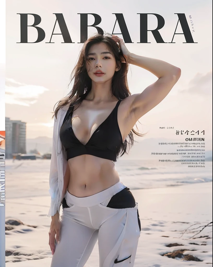 Snow-white skin,A plump chest,There are abs,There are muscles,Fitness beauty