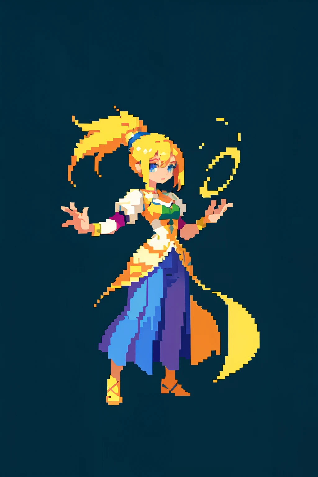 (masterpiece, top quality, best quality), pixel,pixel art,1girl,full body,